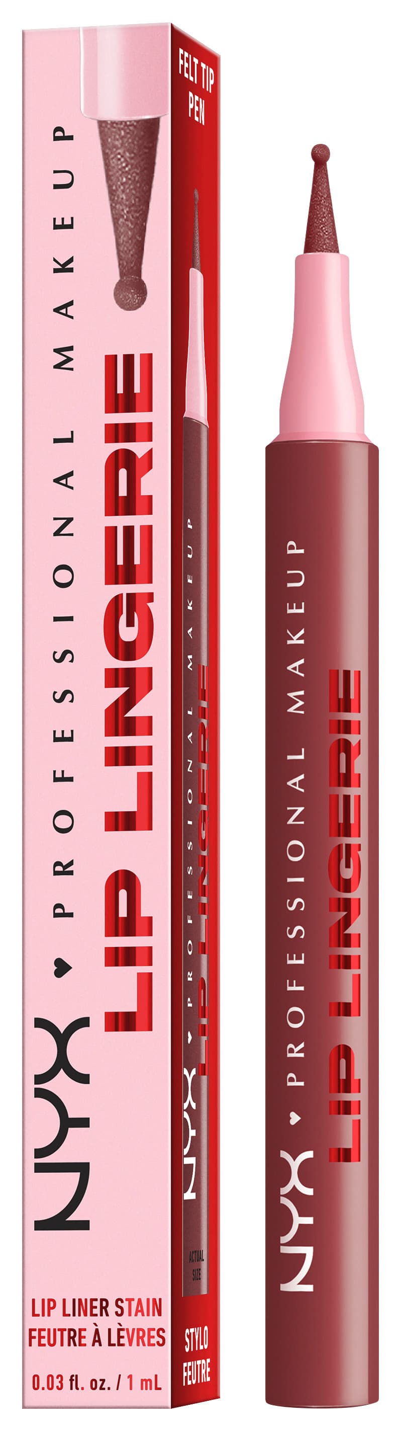 NYX PROFESSIONAL MAKEUP Lip Lingerie Lip Liner Stain Seamless All Day Stain Waterproof