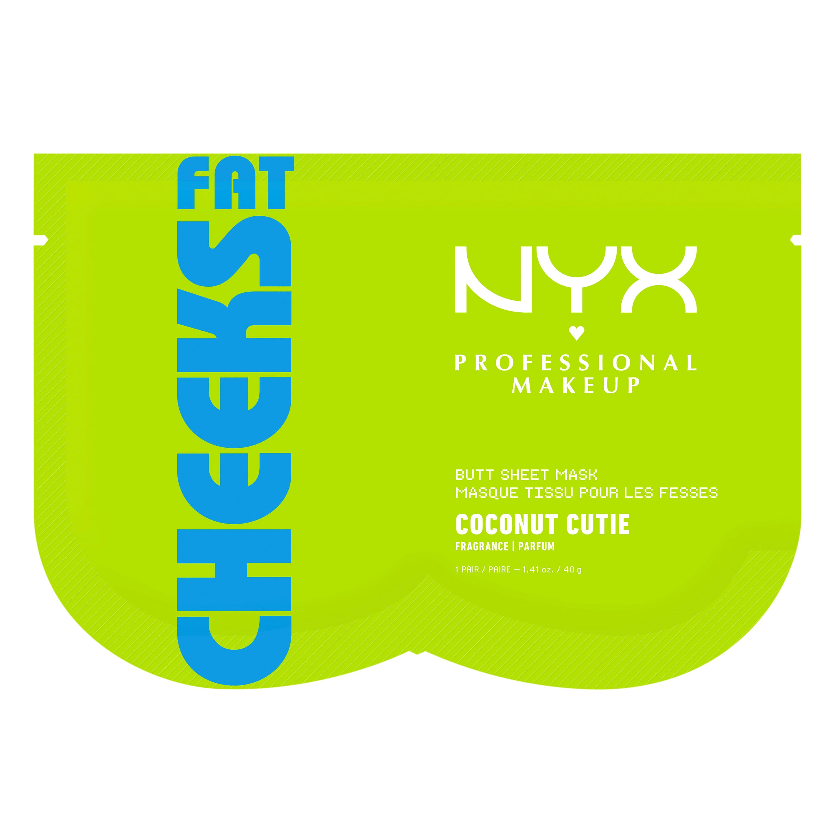 NYX PROFESSIONAL MAKEUP Fat Oil Body Cheeks Butt Sheet Mask