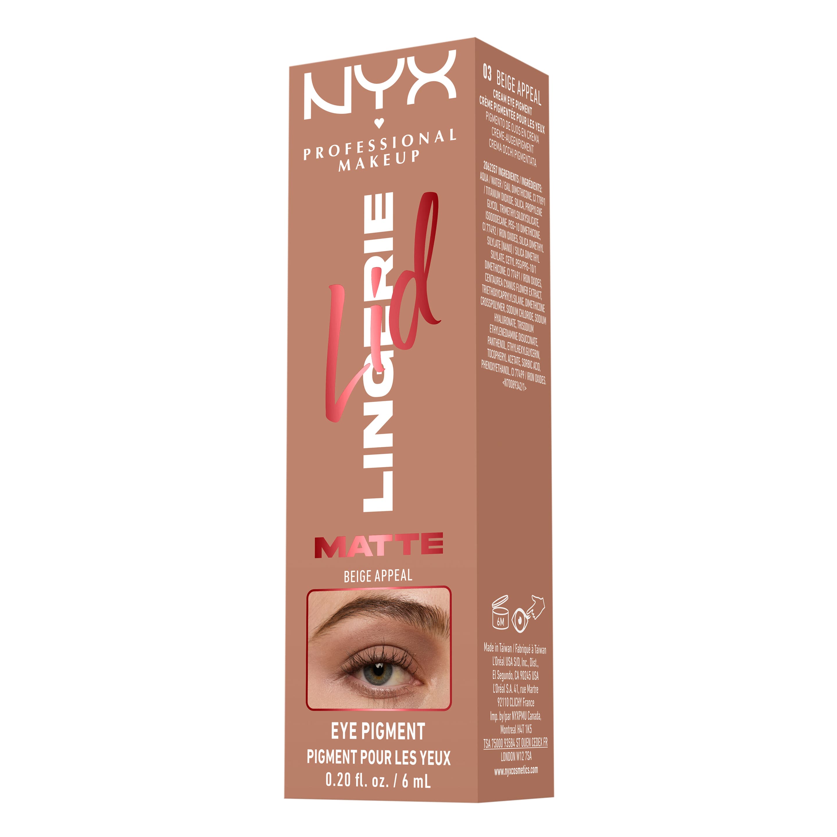NYX PROFESSIONAL MAKEUP Lid Lingerie Cream Eye Pigment Lidschatten