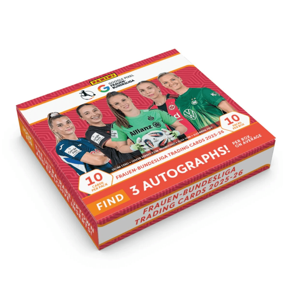 Panini Google Pixel Frauen-Bundesliga Trading Cards 2025/26 Hobby Box – 100 Karten