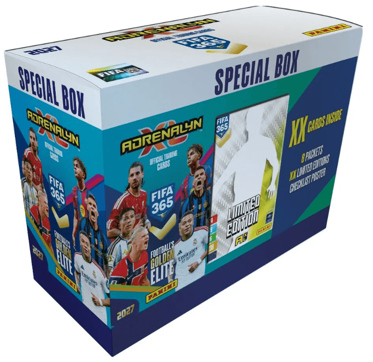 Panini FIFA 365 Adrenalyn XL 2027 Special Box – 60 Trading Cards + Poster