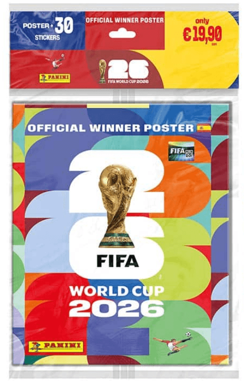 Panini FIFA World Cup 2026 Official Winner Poster – Complete Set mit Poster und 30 Stickern