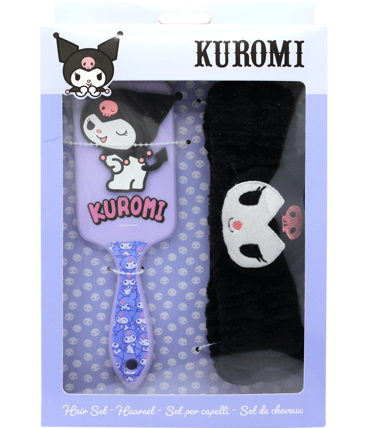 Joy Toy - Kuromi Set – Haarbürste und Plüsch-Haarband im stylischen Design für Pflege & Styling