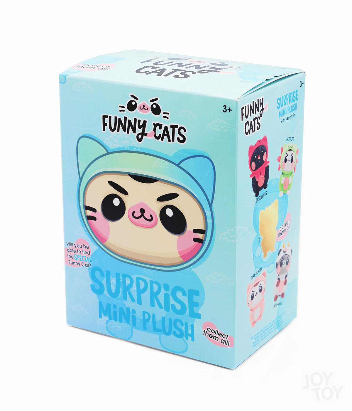 Funny Cats Mini Plüsch Clip-On 14 cm Blindbox – Überraschungsbox – Keine Auswahl möglich