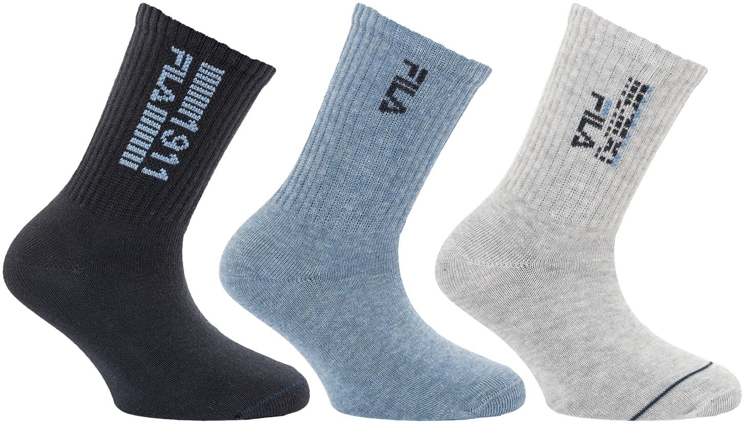 FILA Kinder Socken Normal Plain 3er Pack