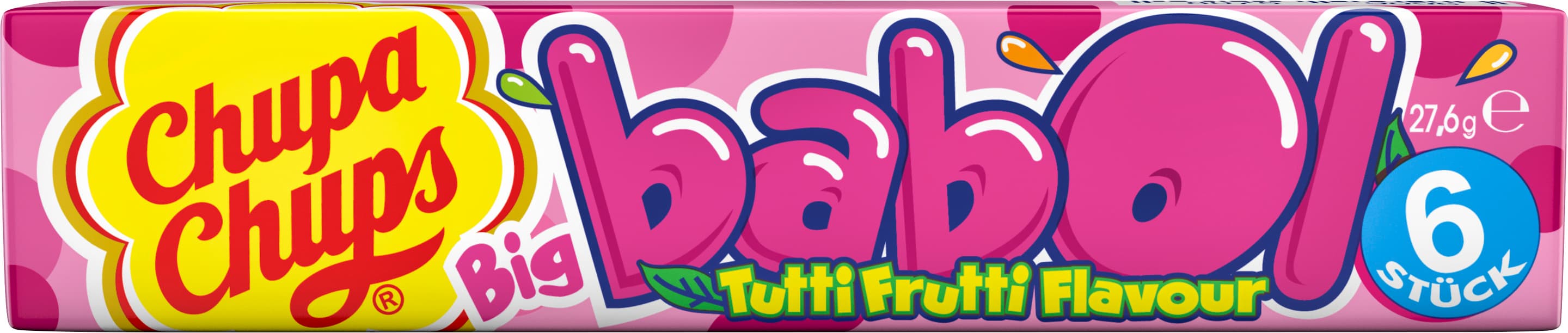 Chupa Chups Kaugummi Babol Tutti Frutti Flavour