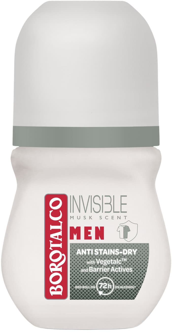BOROTALCO MEN Deo Roll-on Invisible Musk
