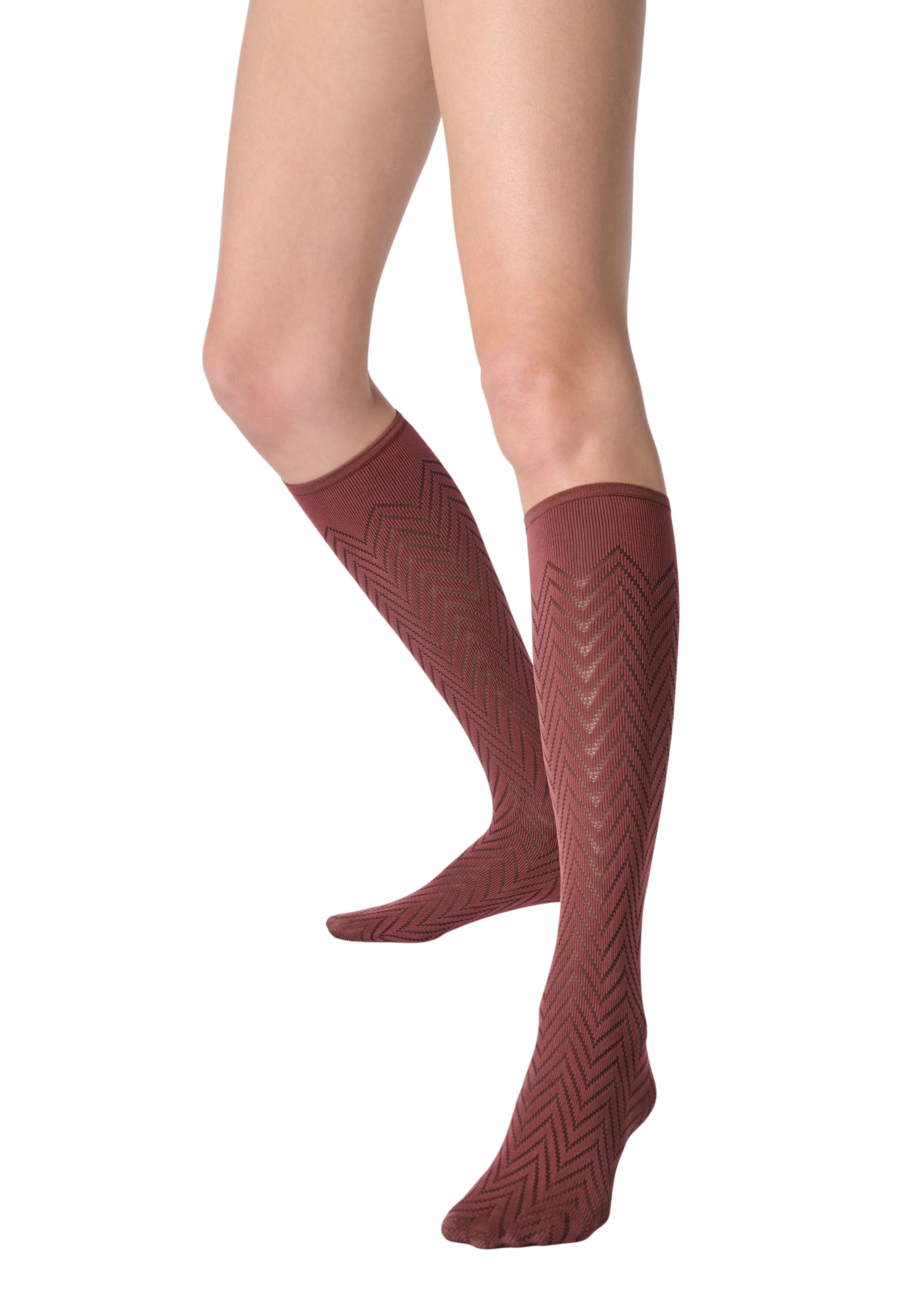 OROBLU Damen Kniestrümpfe Tweed 40 DEN