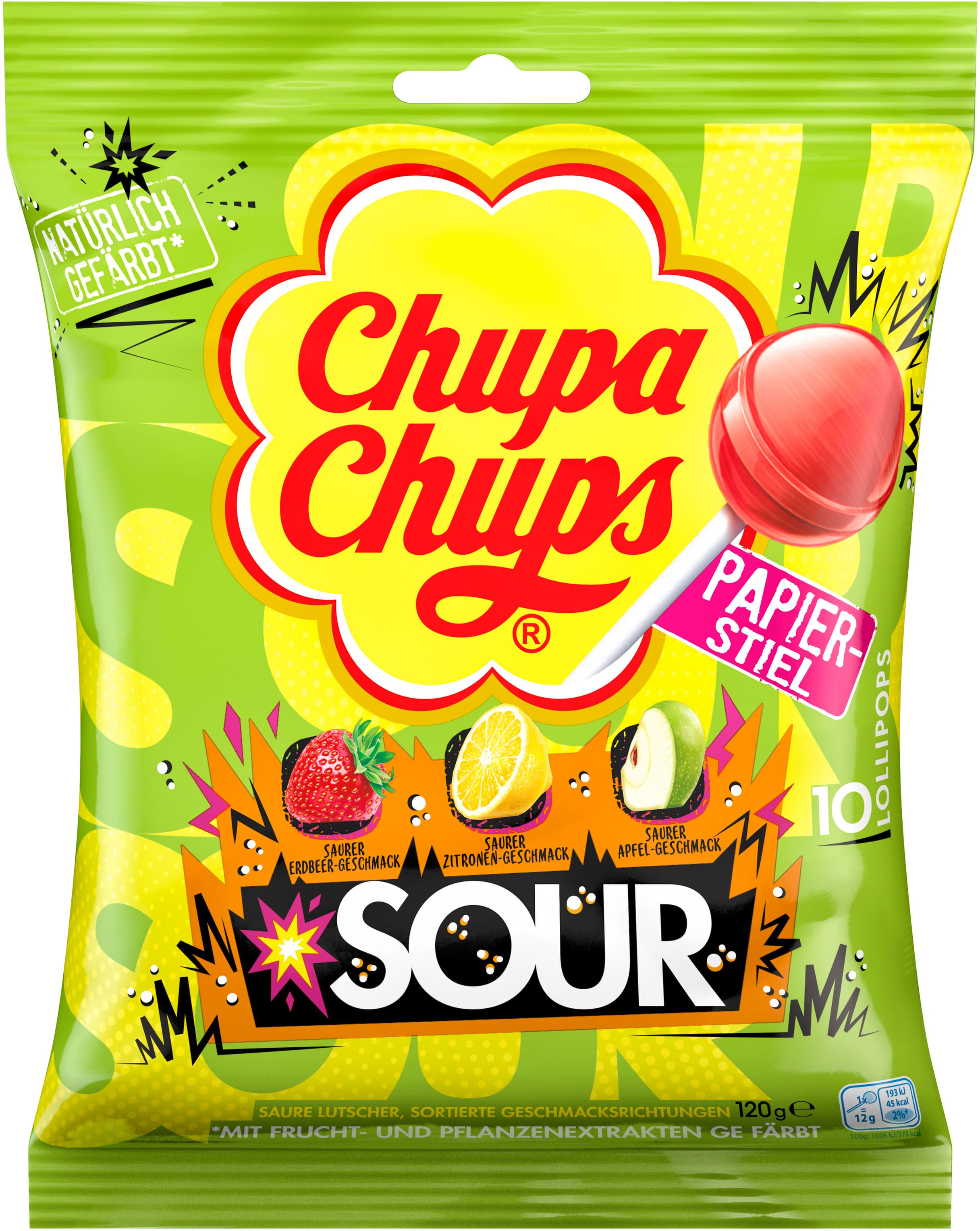 Chupa Chups Sour 10er Beutel
