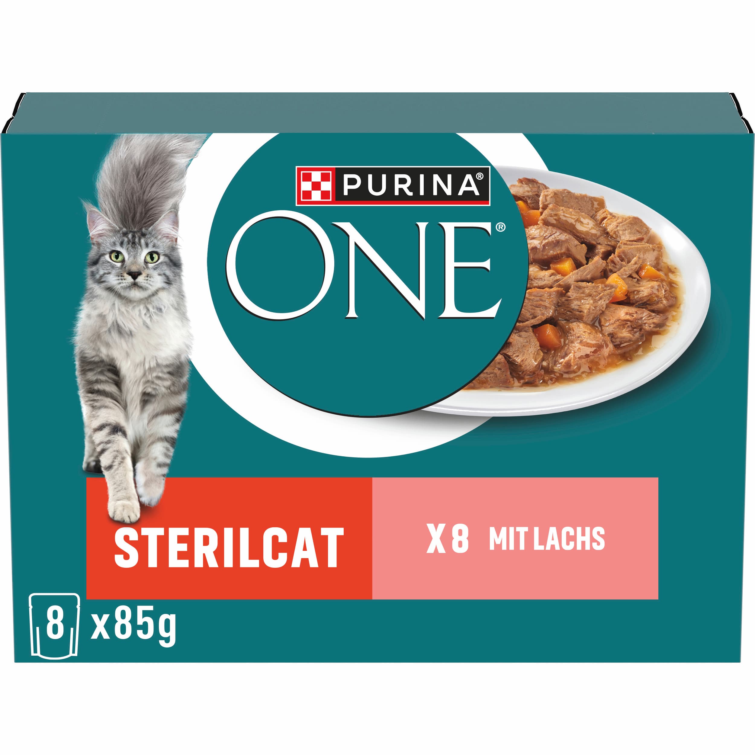 Purina ONE STERILCAT mit Lachs und Karotten Katzennassfutter