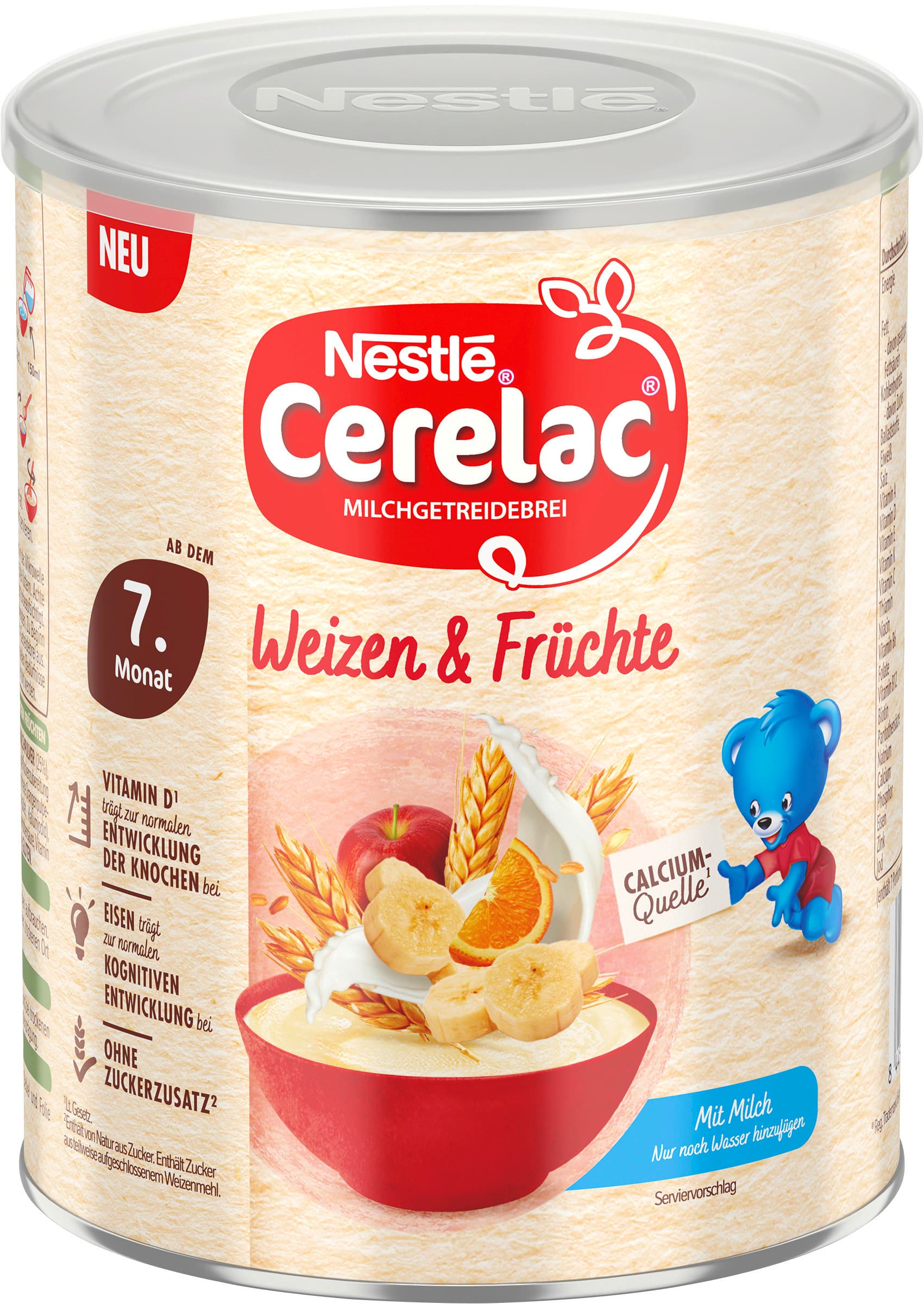 Nestlé Cerelac Milchgetreidebrei Weizen & Früchte ab dem 7. Monat