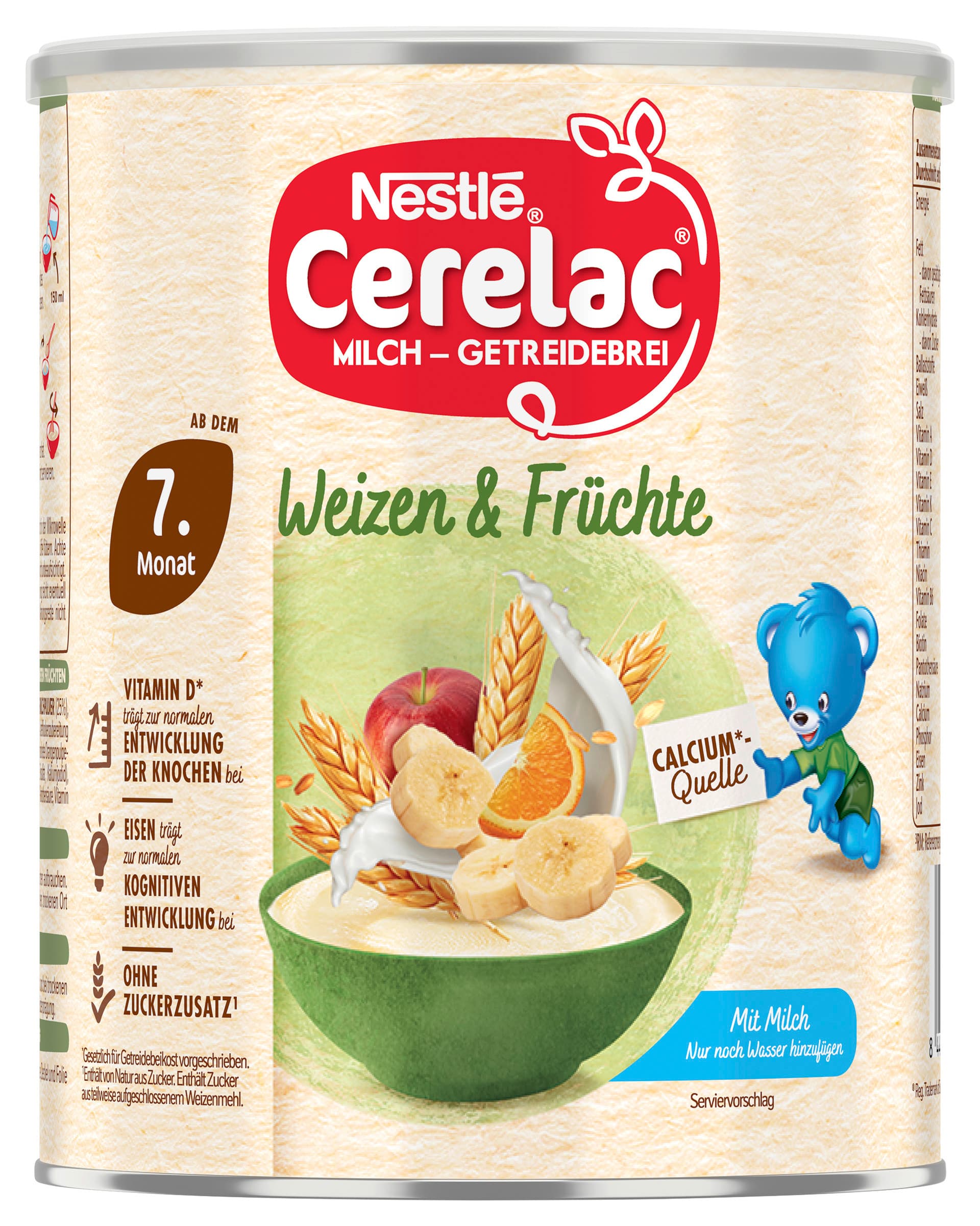 Nestlé Cerelac Milchgetreidebrei Weizen & Früchte ab dem 7. Monat