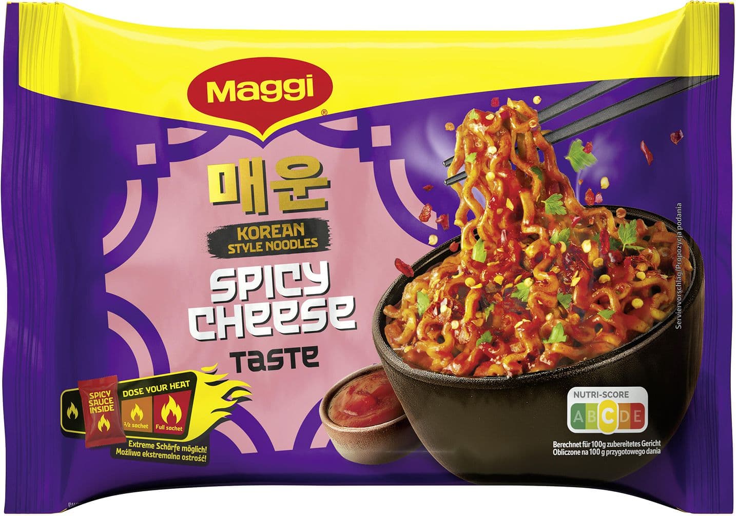 MAGGI Korean Style Noodles Spicy Cheese Taste
