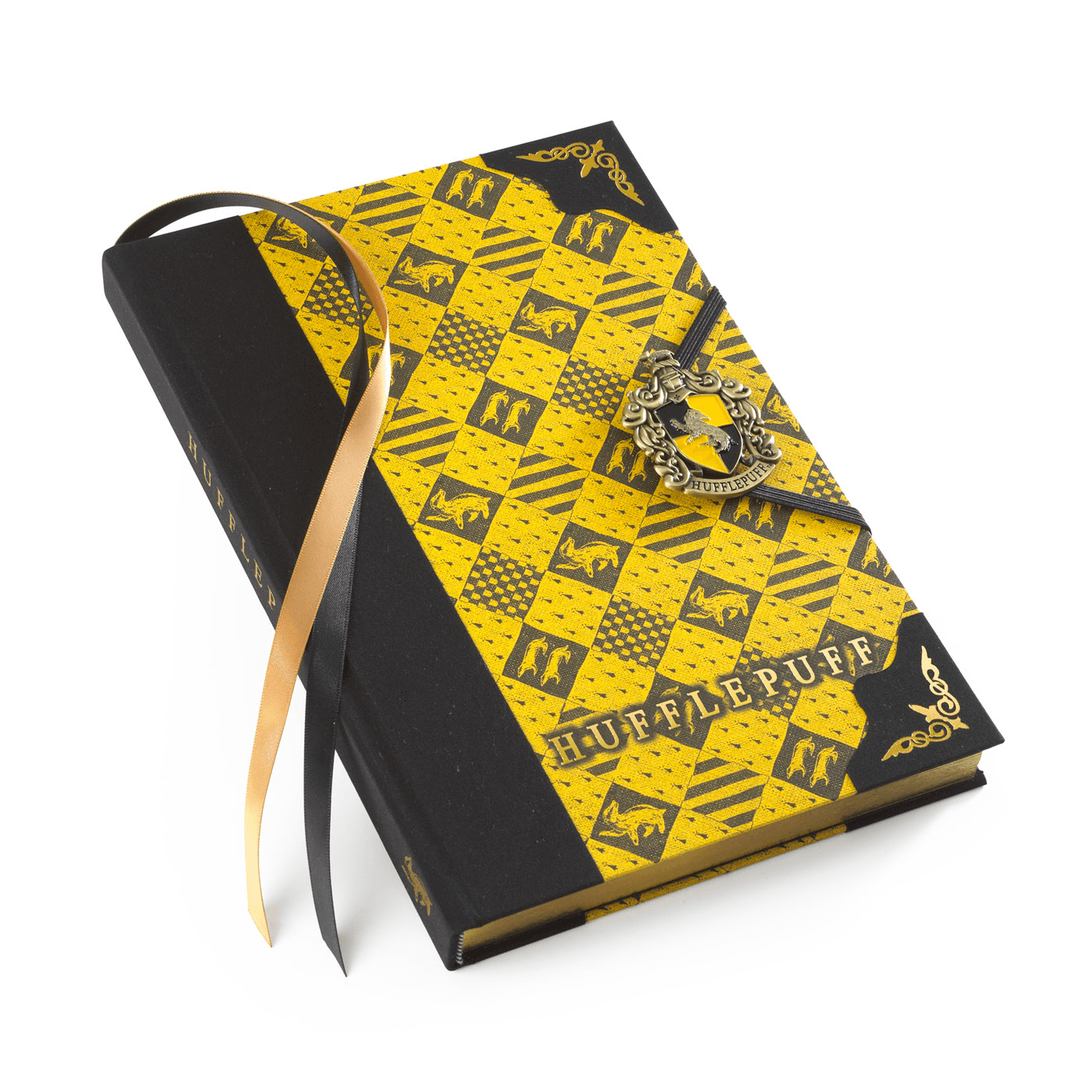 The Noble Collection - Harry Potter Hufflepuff Journal NN7341 mit Metallwappen & Goldkanten