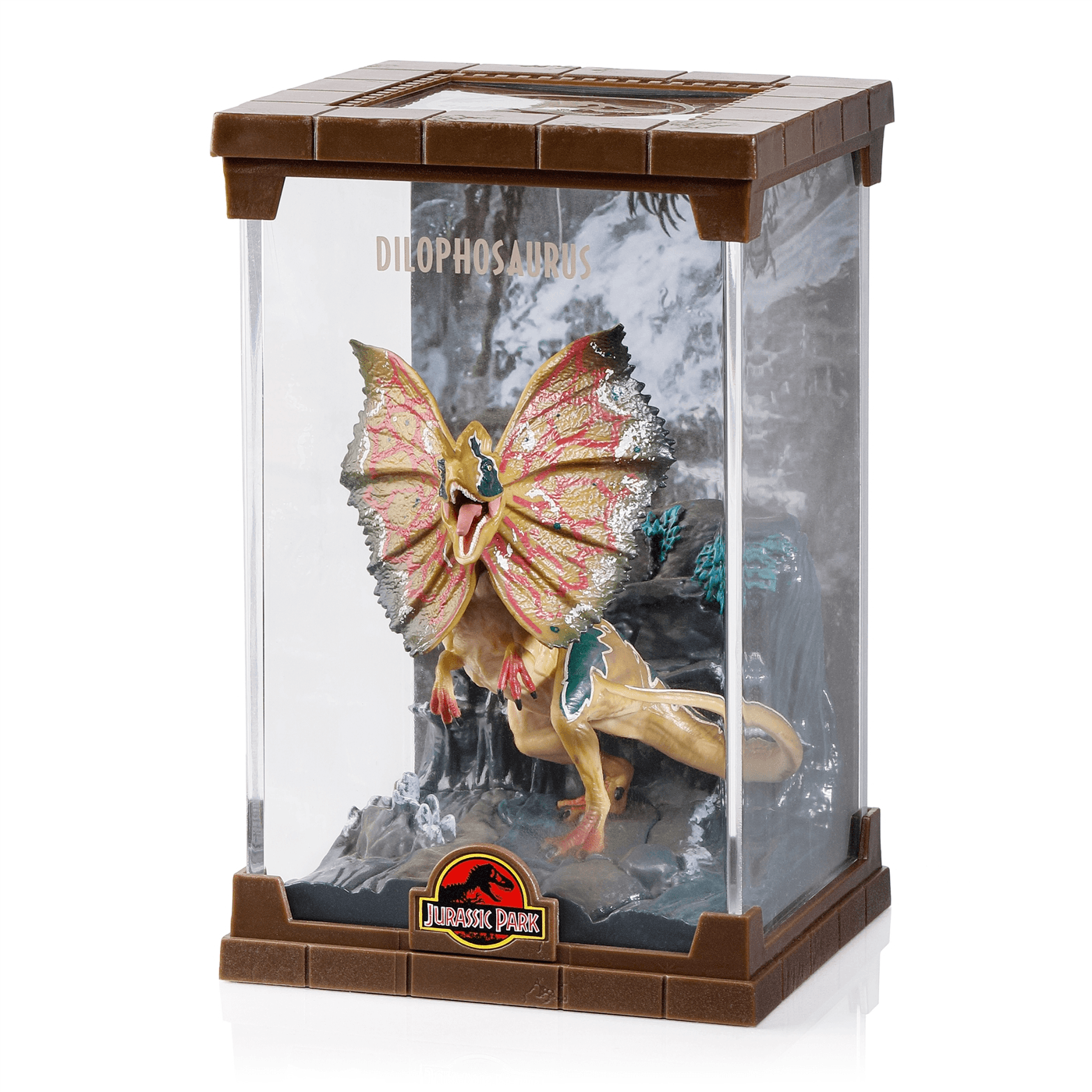 The Noble Collection - Jurassic Park Velociraptor Miniatur – Detailreiche Dino‑Sammlerfigur mit Base, offiziell lizenziert