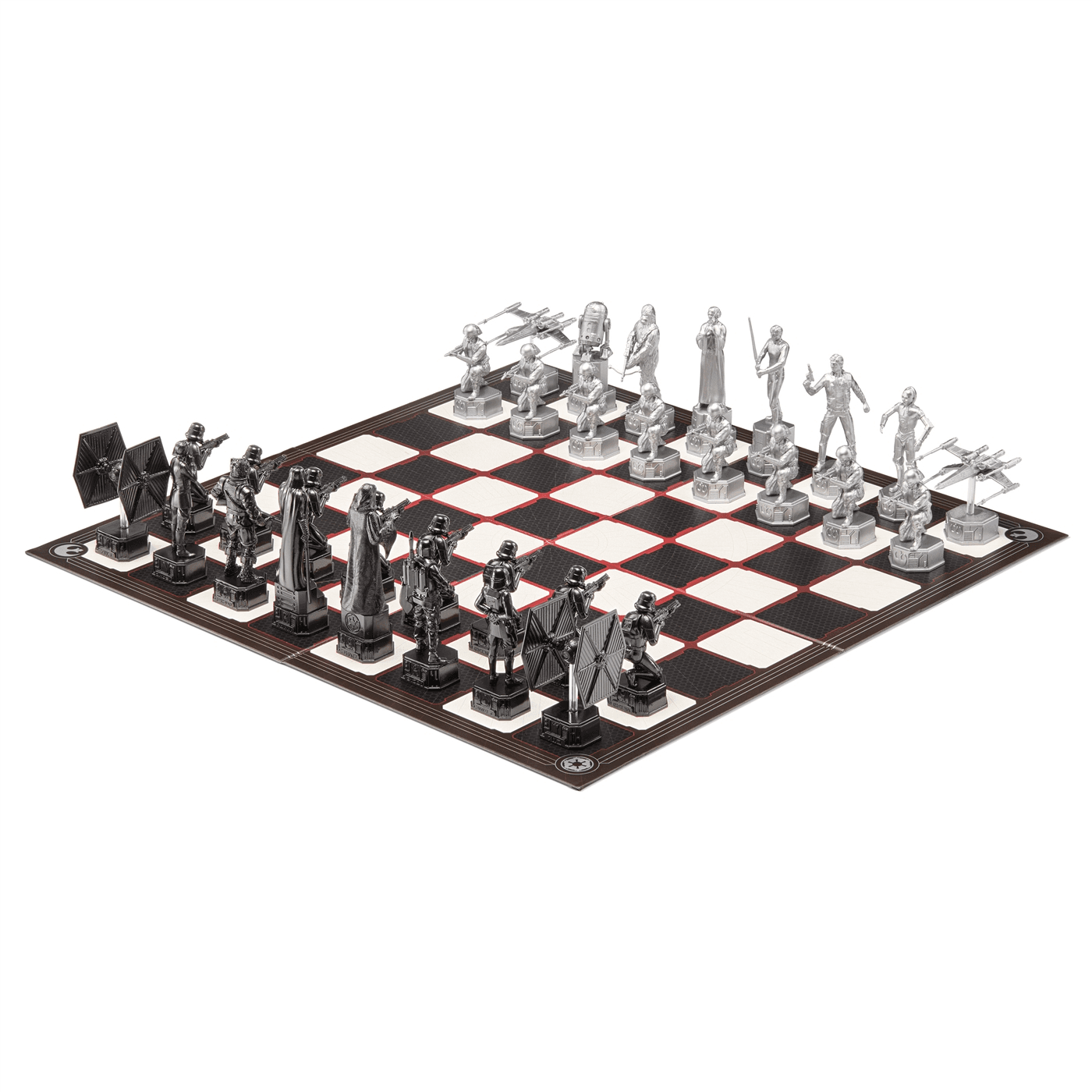 The Noble Collection - Star Wars Original Trilogy Schachspiel mit 32 detailreichen Figuren