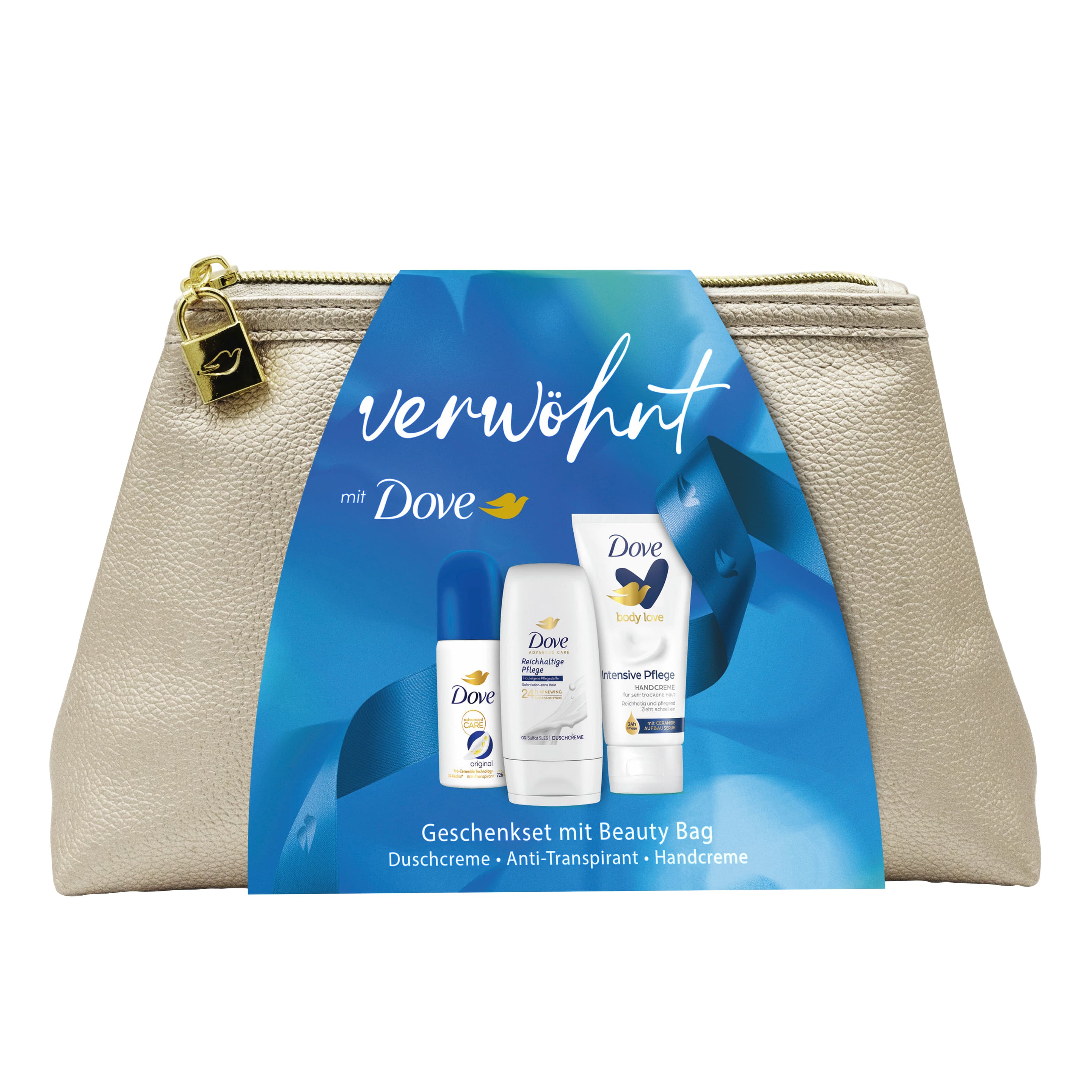 Dove Geschenkset verwöhnt mit Dove Minis + Washbag