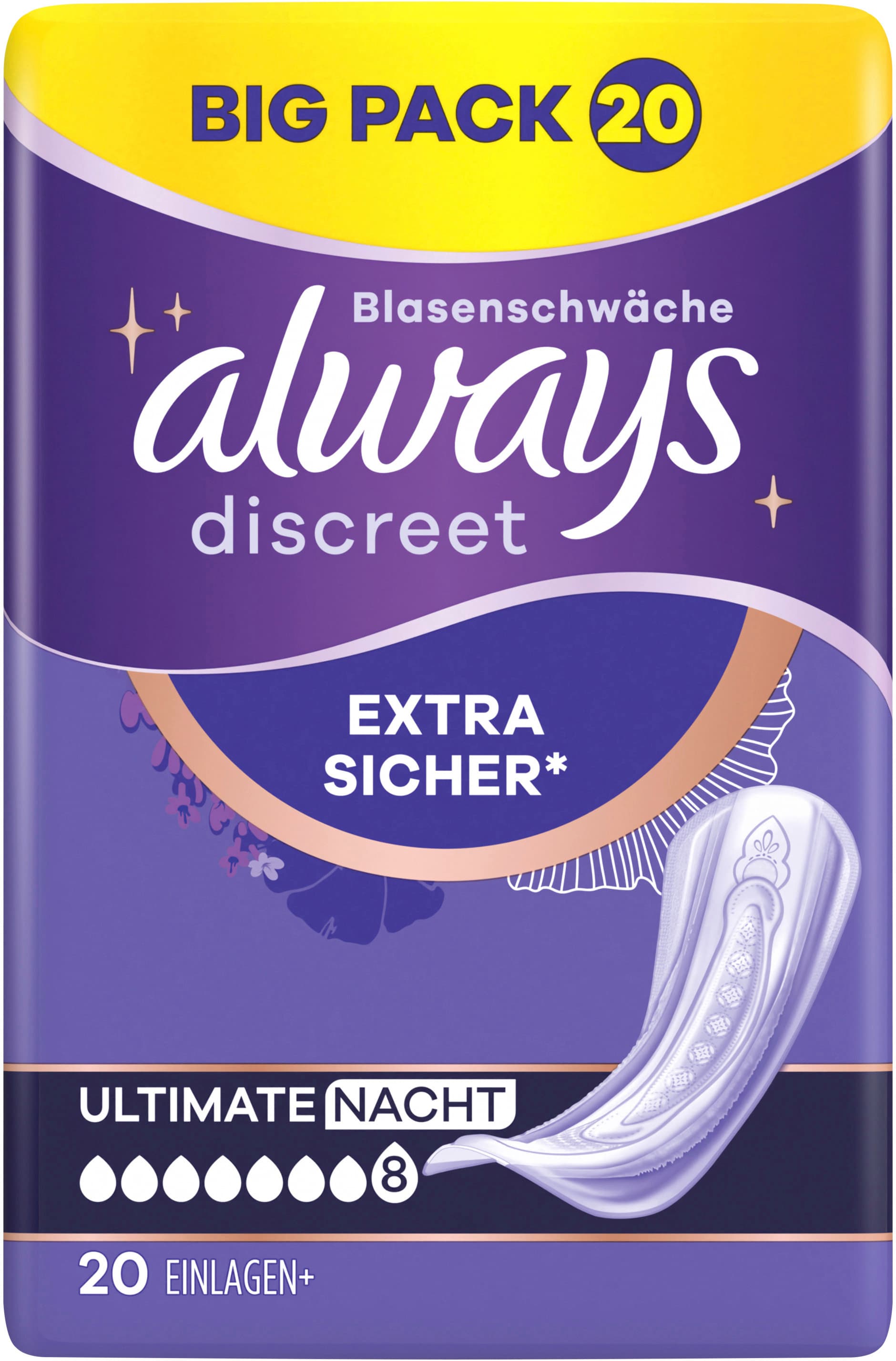 Always Discreet Inkontinenz Ultimate Nacht Big Pack