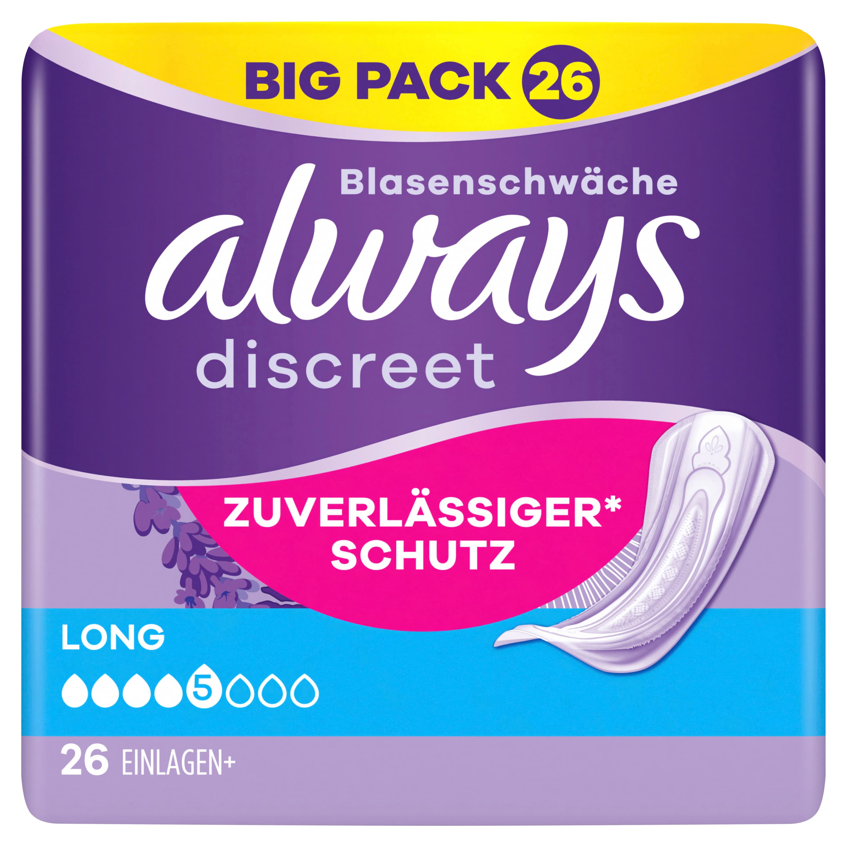 Always Discreet Inkontinenz Einlagen Long