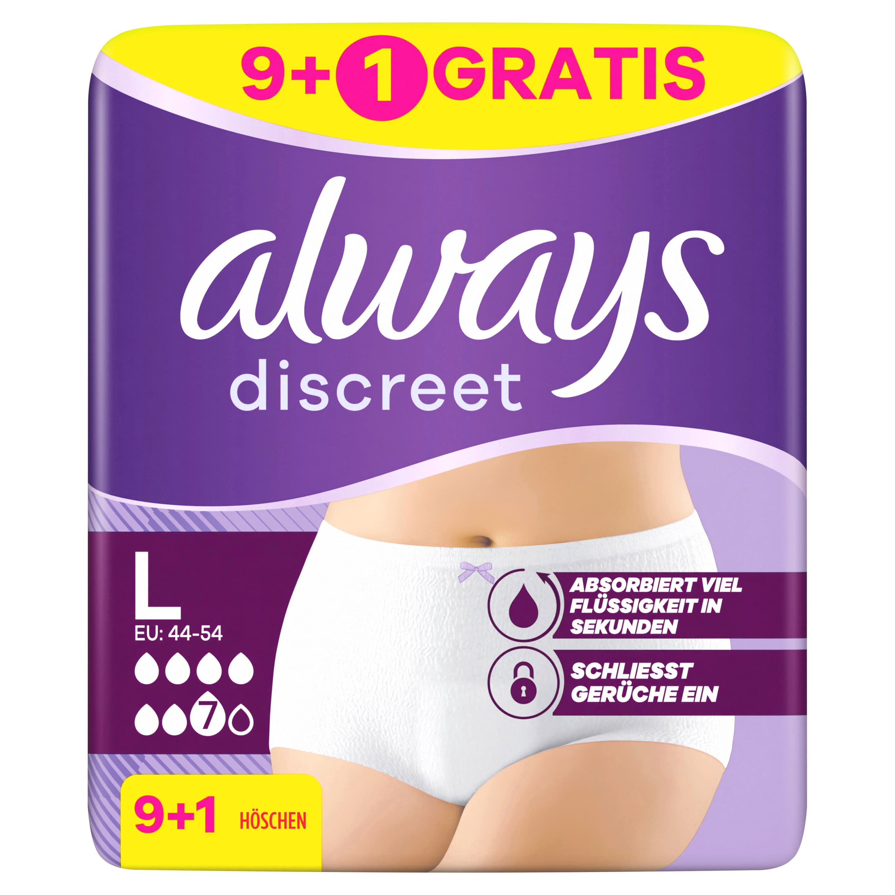Always Discreet Inkontinenz Pants Plus L