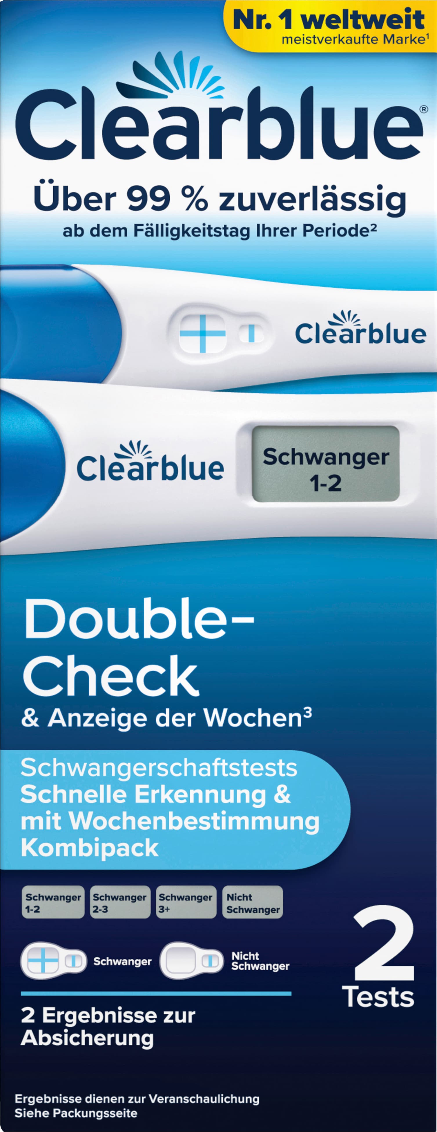 Clearblue Schwangerschaftstest Double-Check