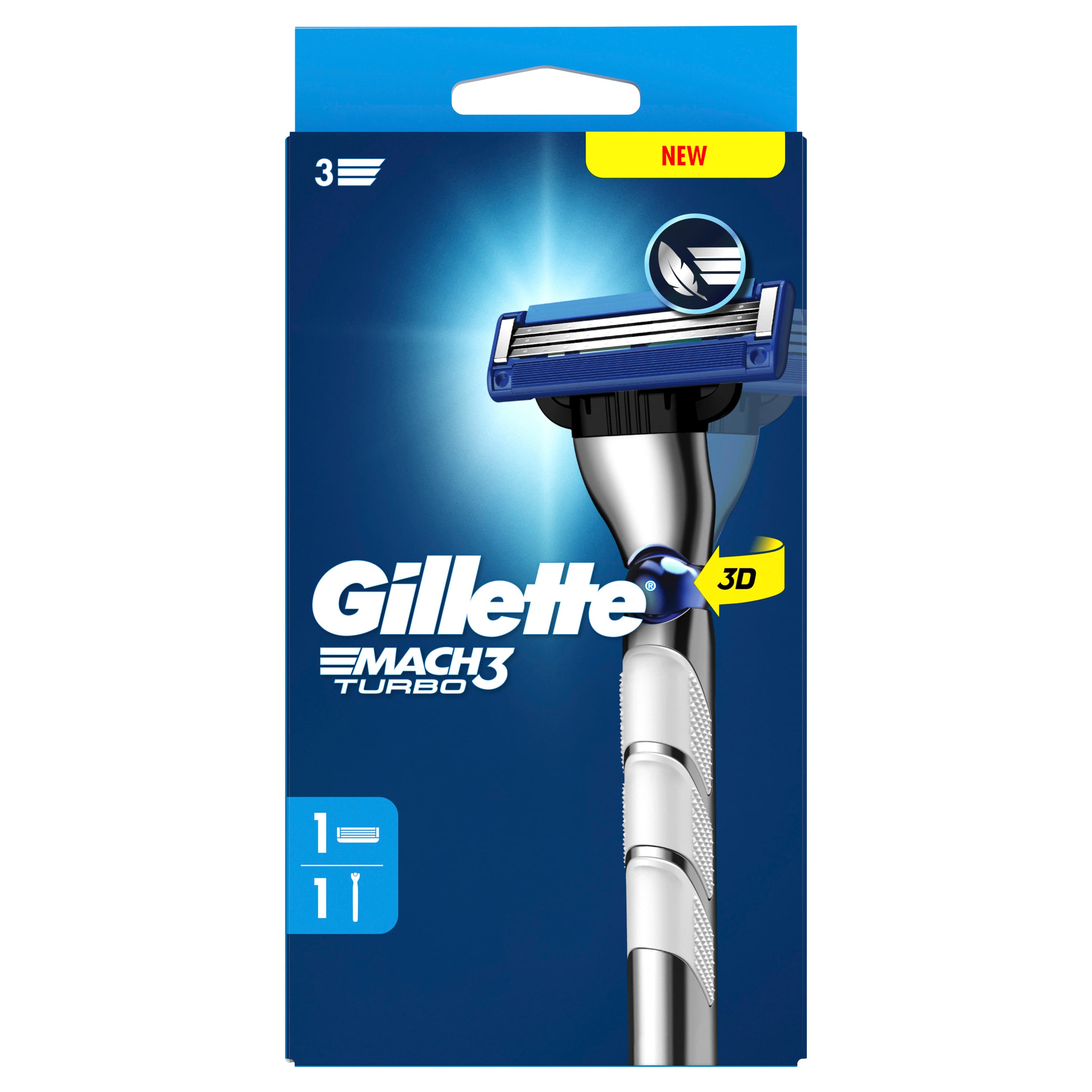 Gillette MACH3 Rasierer Turbo 3D