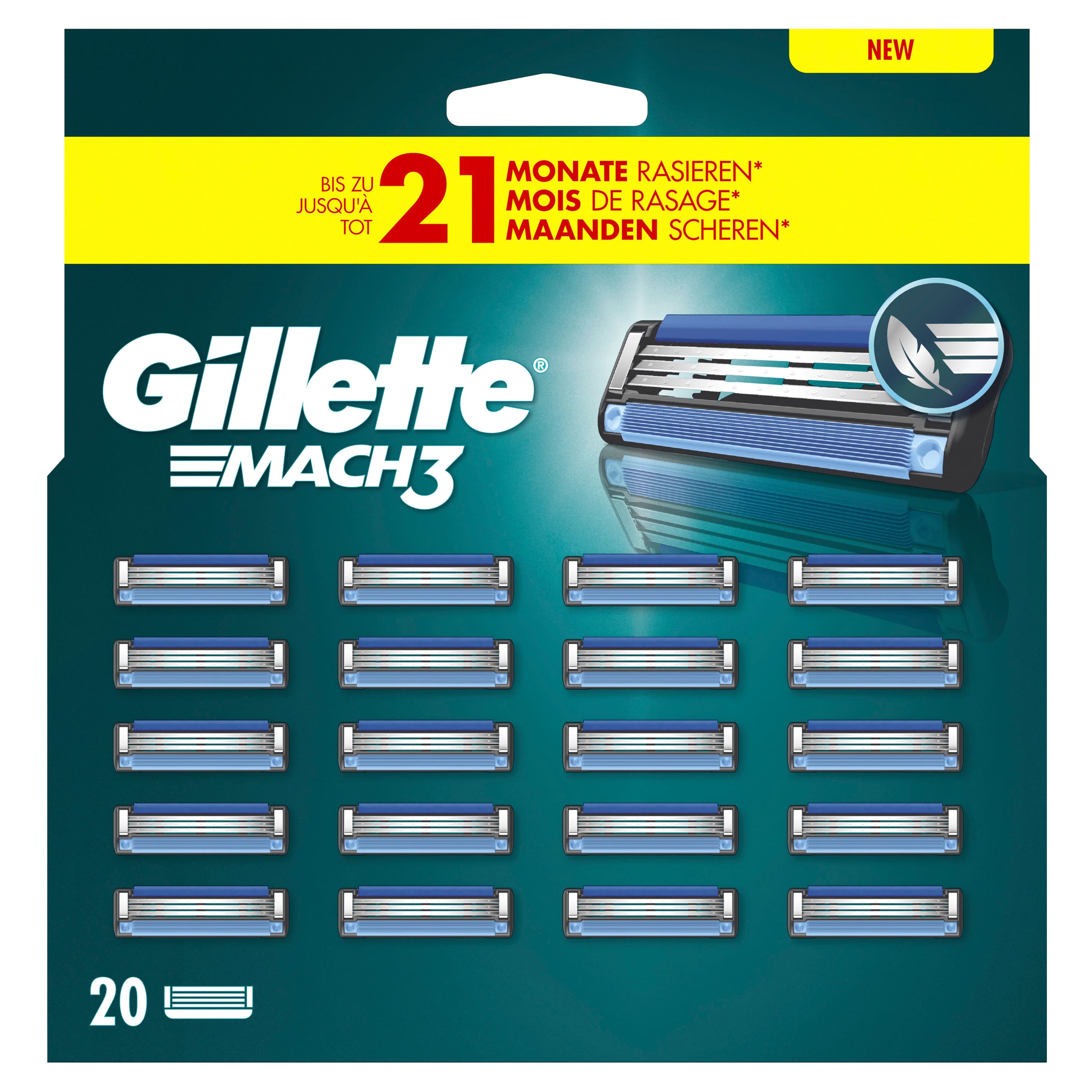 Gillette MACH3 Klingen 20er
