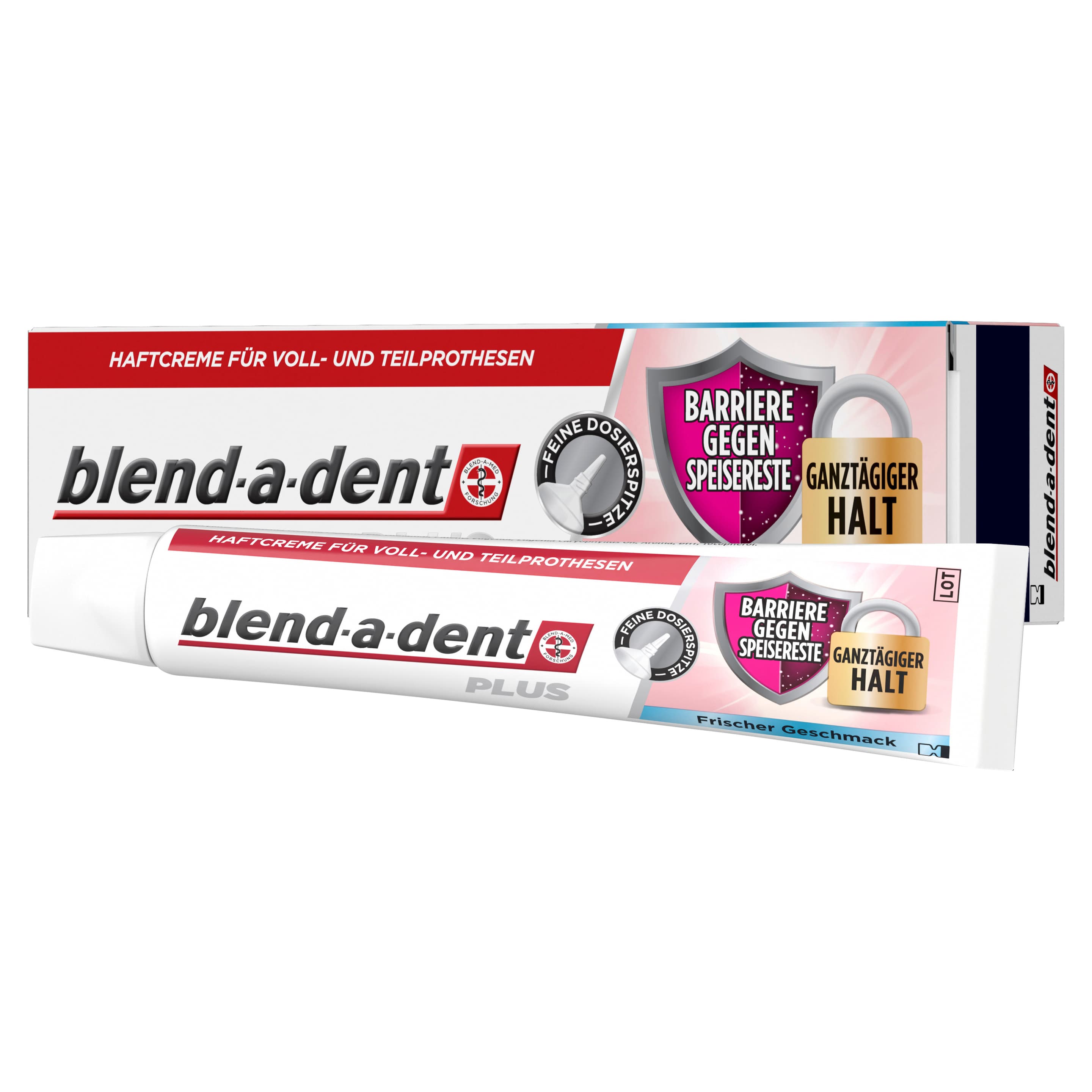 Blend-A-Dent PLUS Haftcreme Barriere gegen Speisereste - Frischer Geschmack