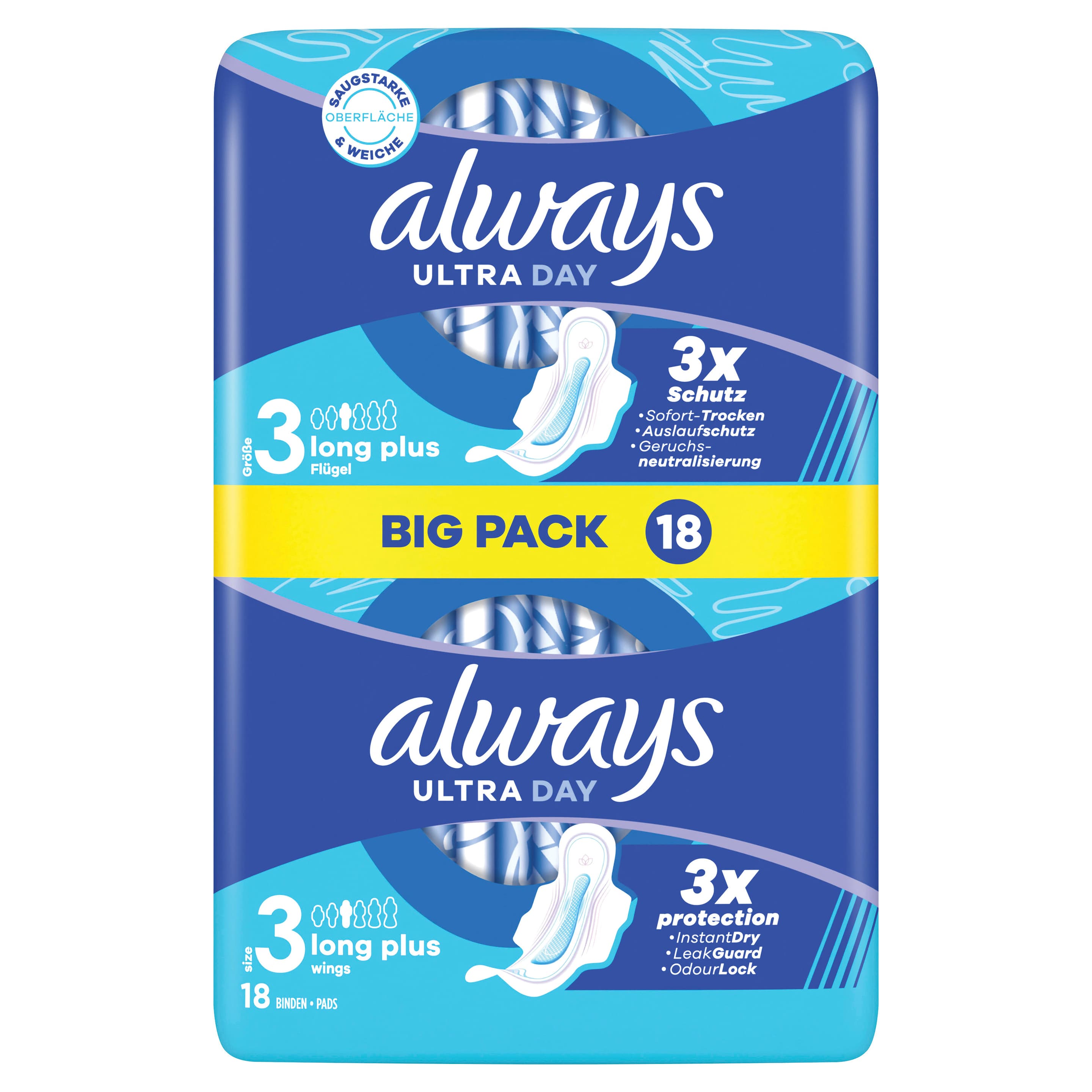Always ultra Damenbinden Long Plus mit Flügeln BigPack