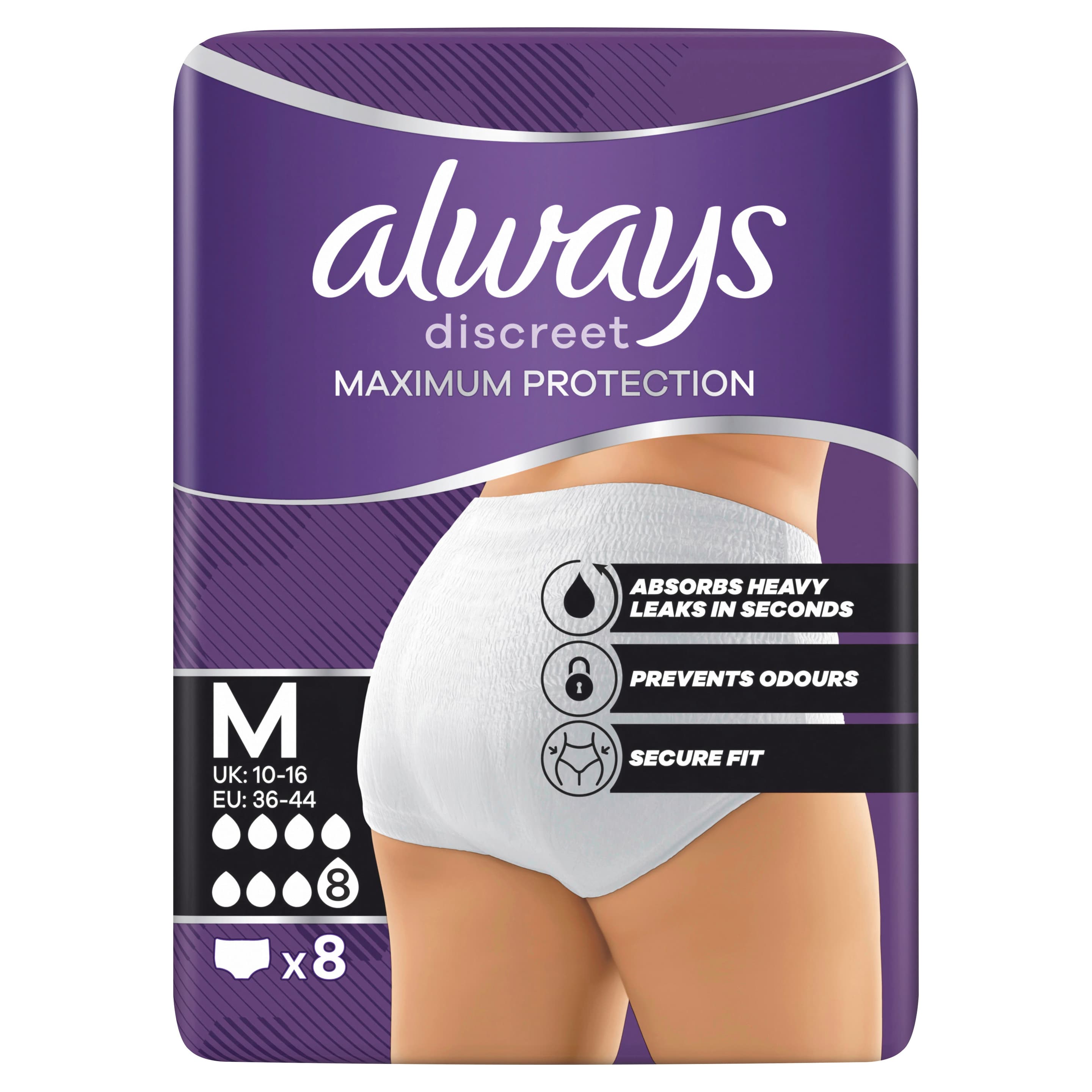 Always Discreet Inkontinenz Pants Maximum Protection S/M