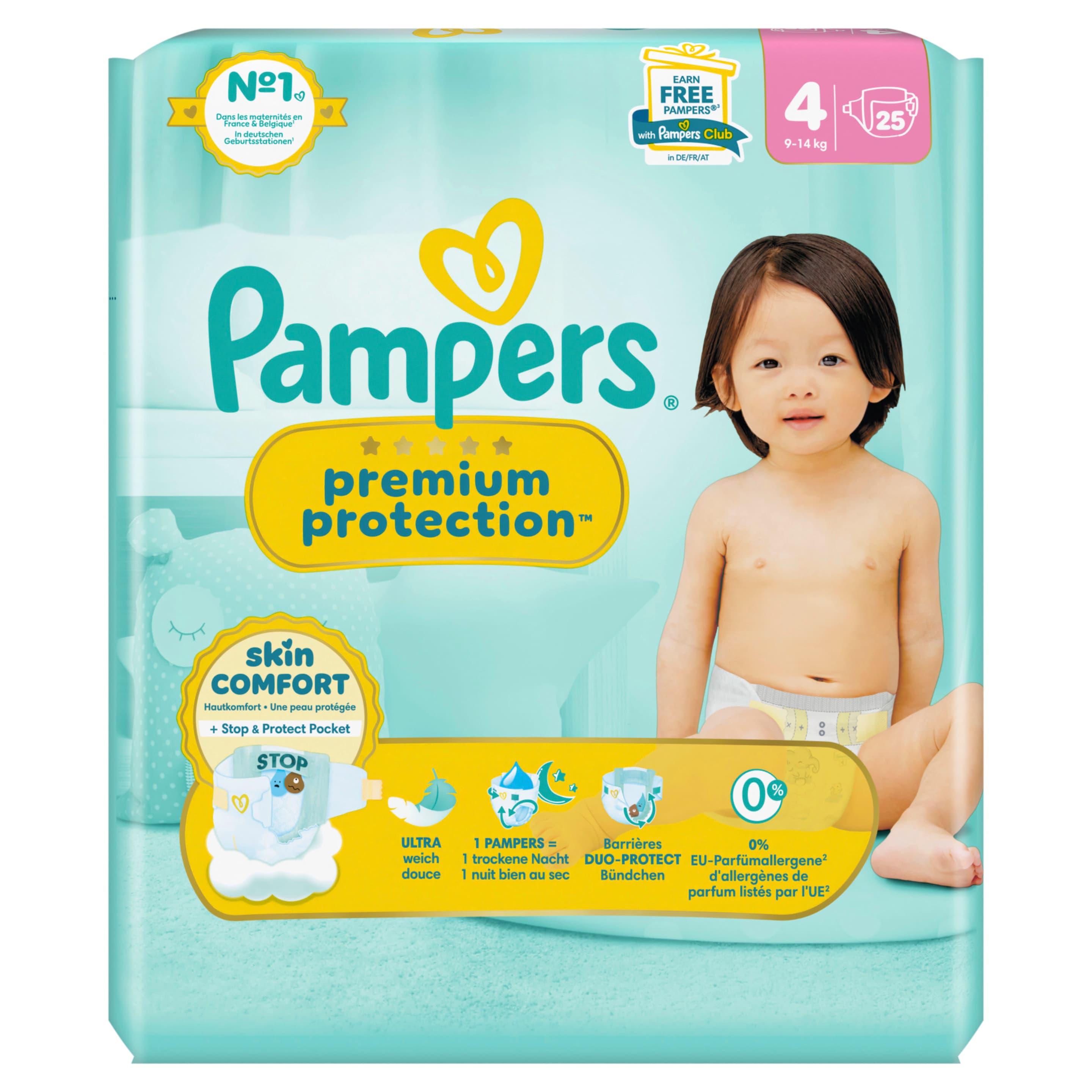 Pampers Premium Protection Windeln Gr.4 Maxi 9-14kg Single Pack