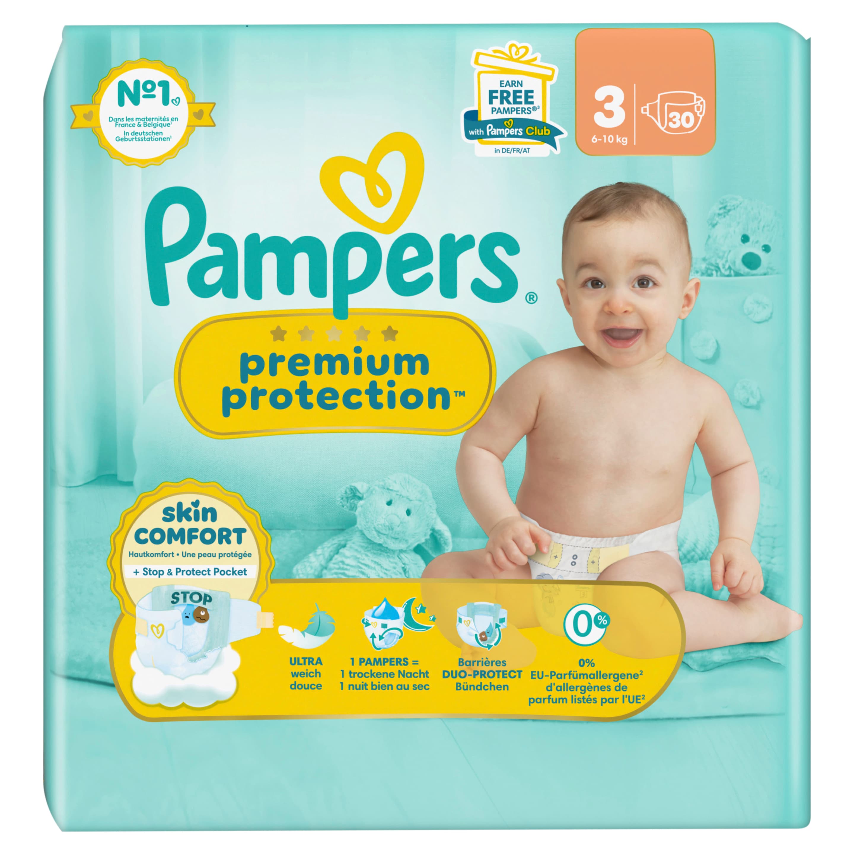 Pampers Premium Protection Windeln Gr.3 Midi 6-10kg Single Pack