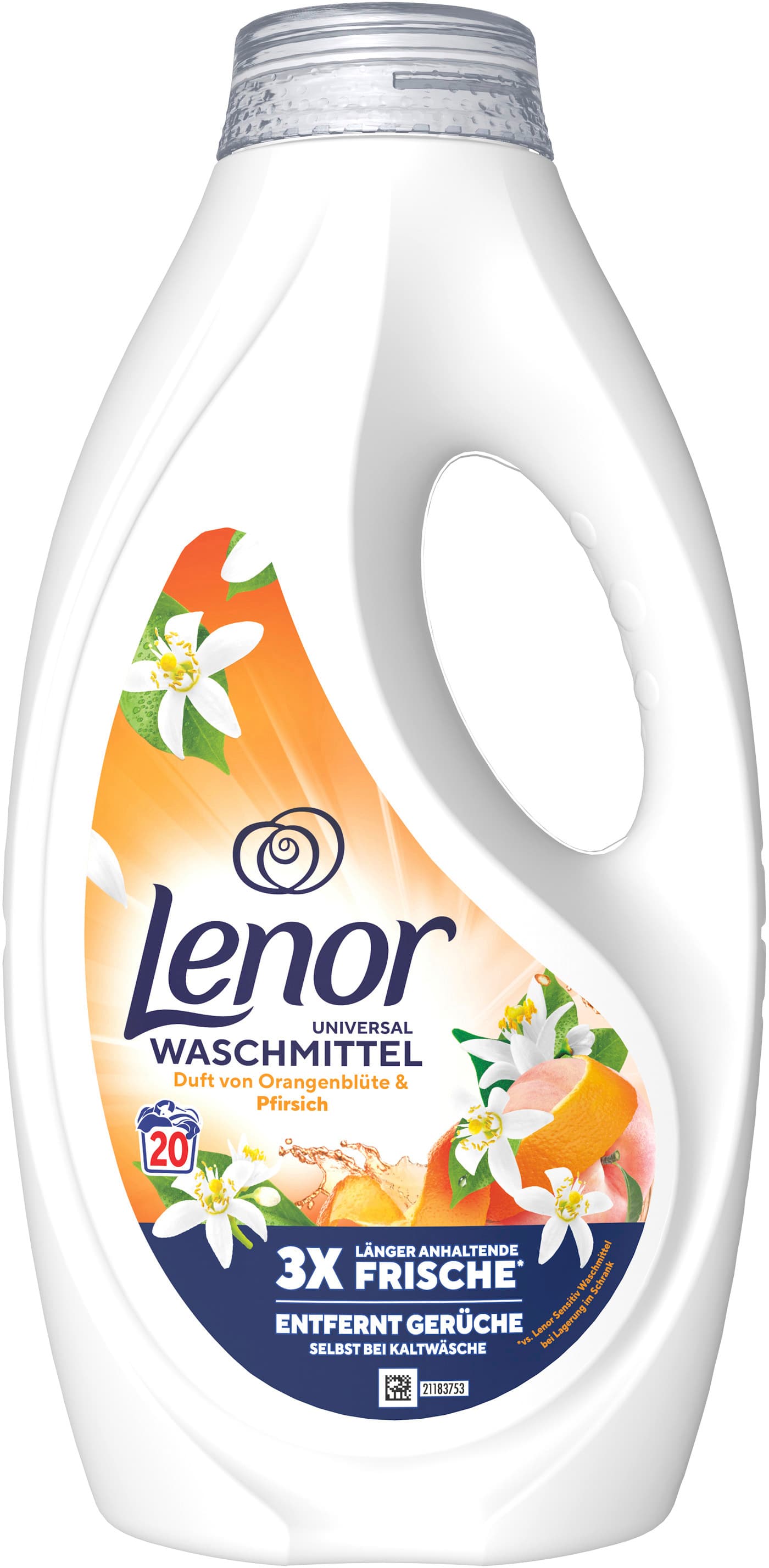 Lenor Vollwaschmittel Flüssig Orangenblüte & Pfirsich 20WL