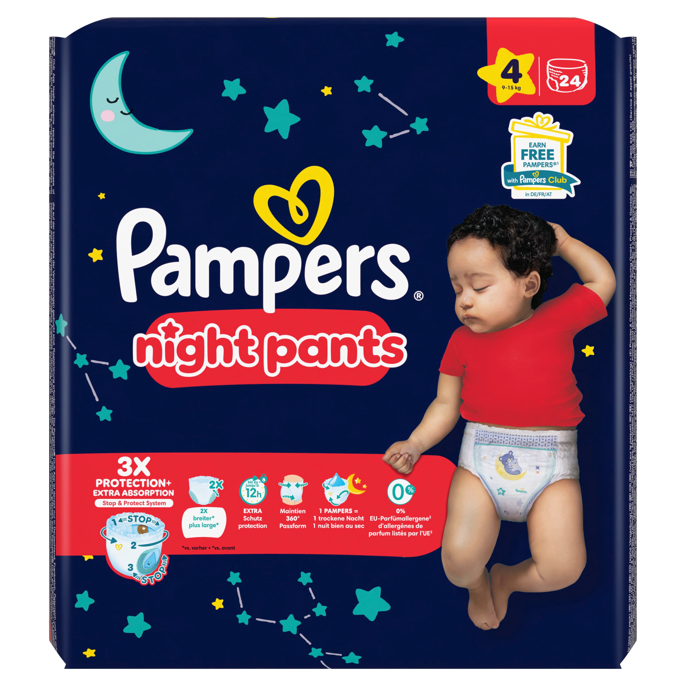 Pampers Windeln Night Pants Gr.4 Single Pack