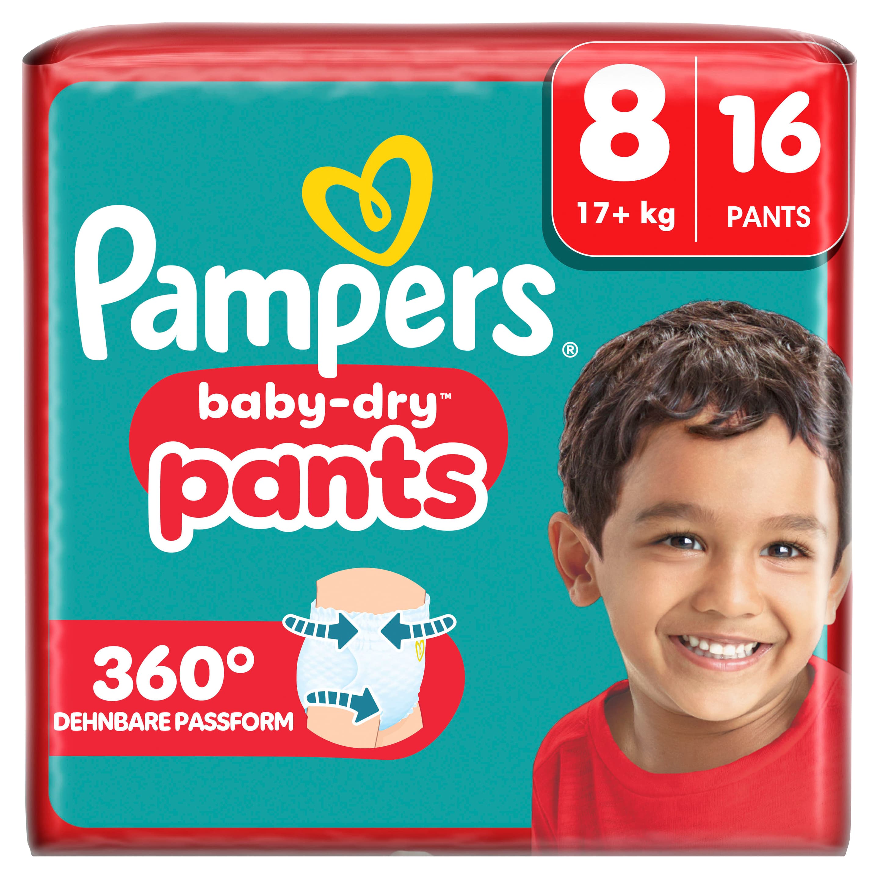Pampers Baby Dry Pants Windeln Gr.8 Extra Large 17+kg Single Pack