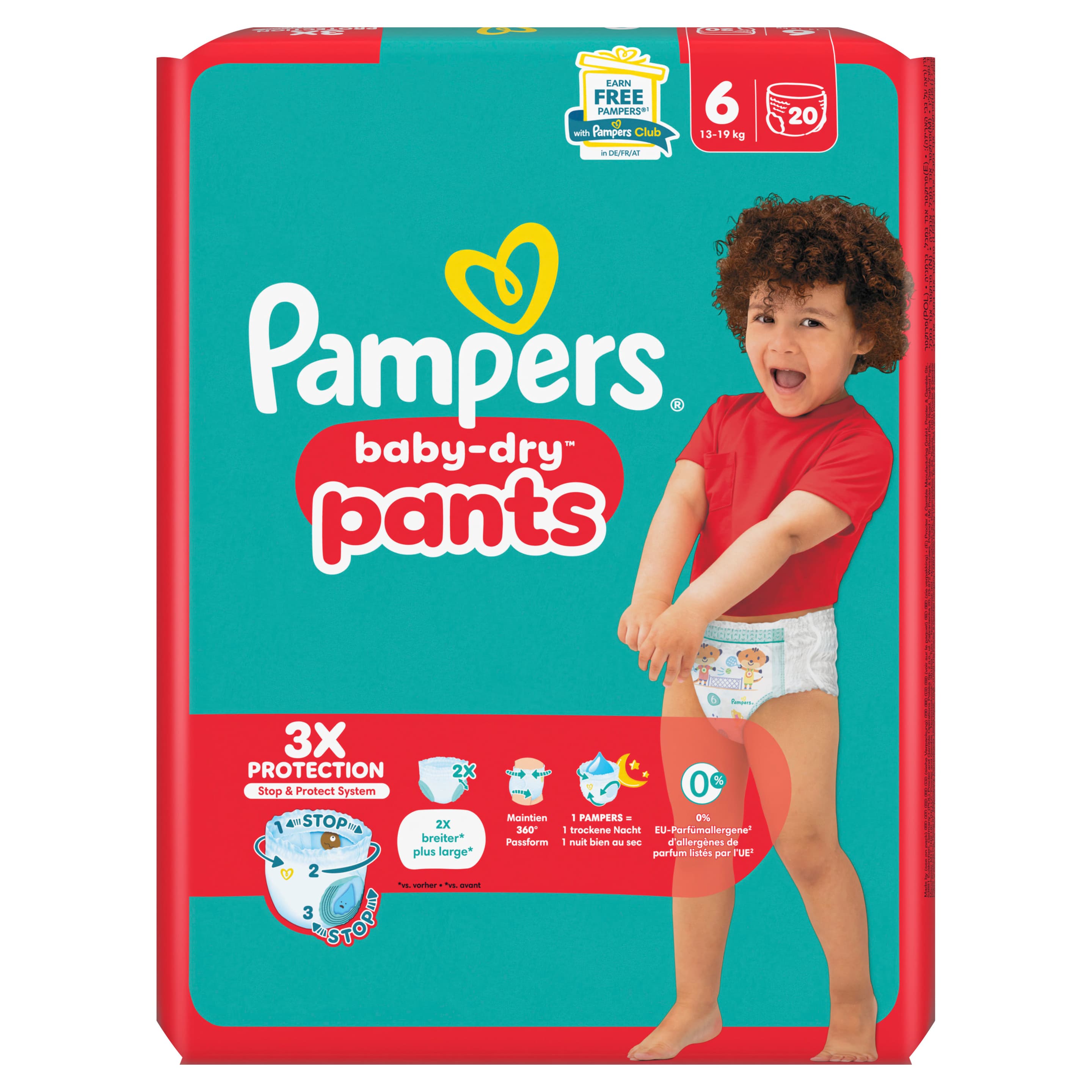 Pampers Baby Dry Pants Windeln Gr.6 Extra Large 13-19kg Single Pack