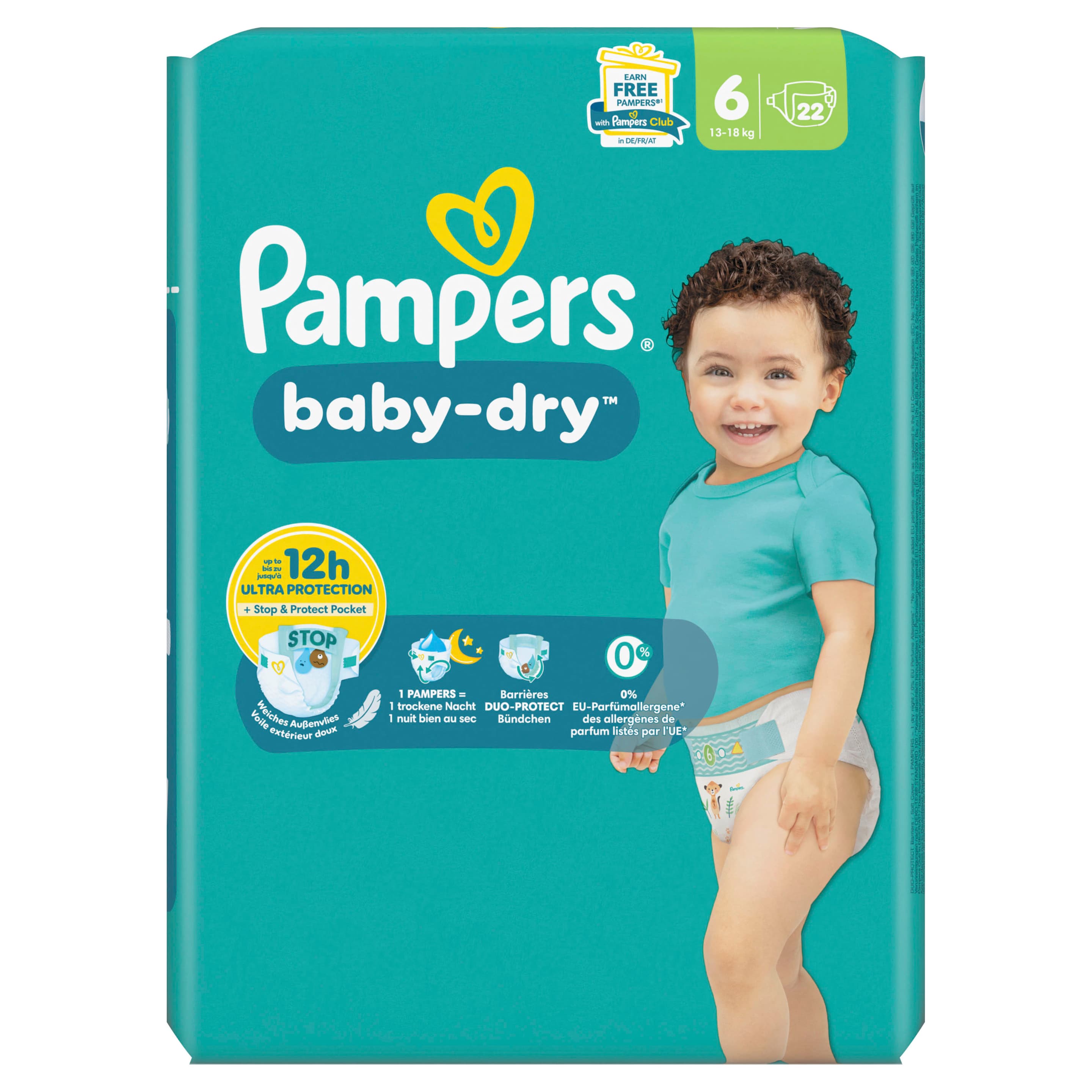 Pampers Baby Dry Windeln Gr.6 Extra Large 13-18kg Single Pack