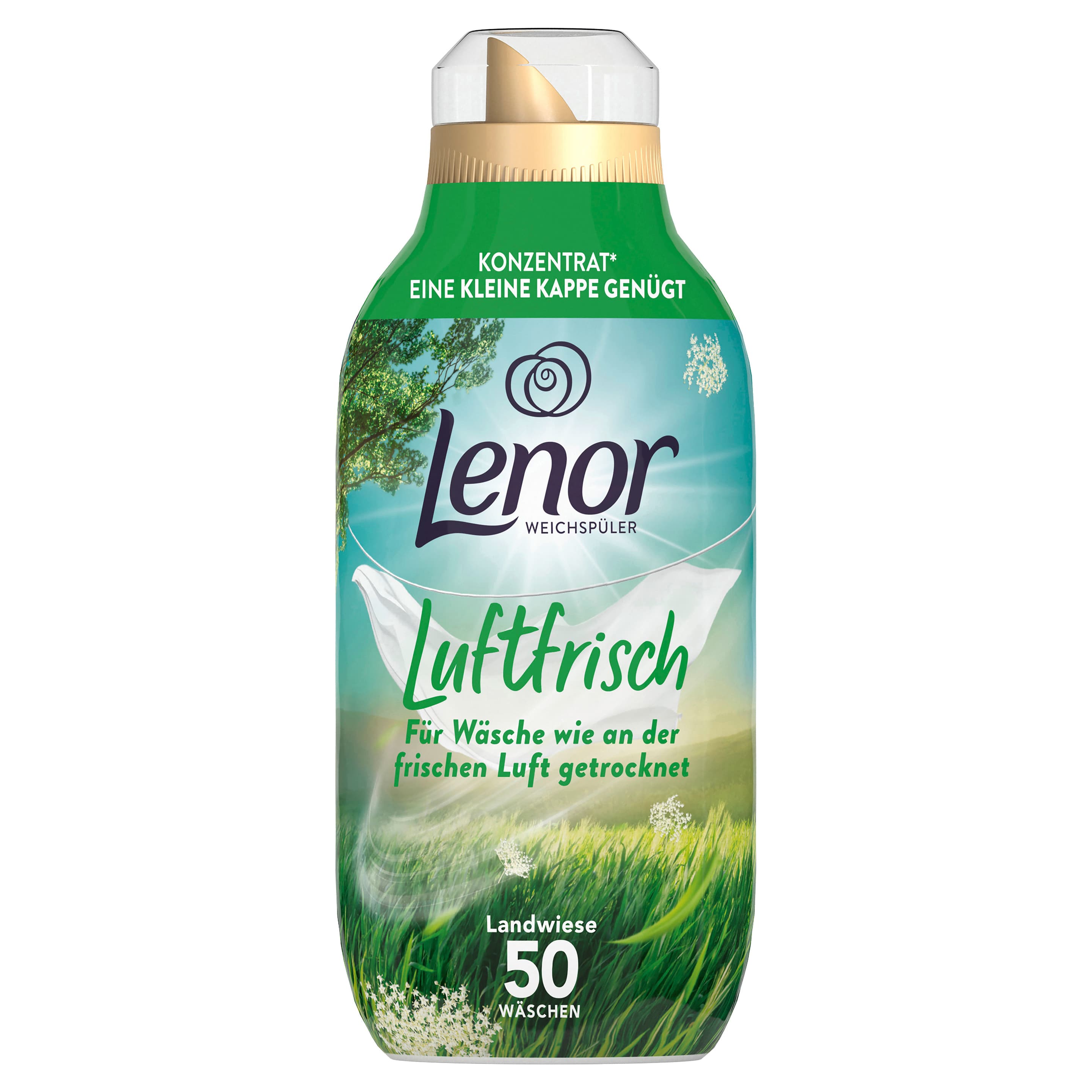 Lenor Weichspüler Konzentrat Luftfrisch Flasche Landwiese
