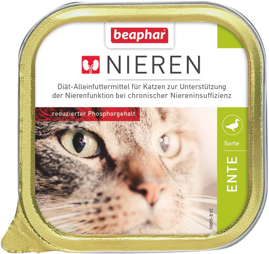 beaphar Katzennassfutter Nierendiät Ente
