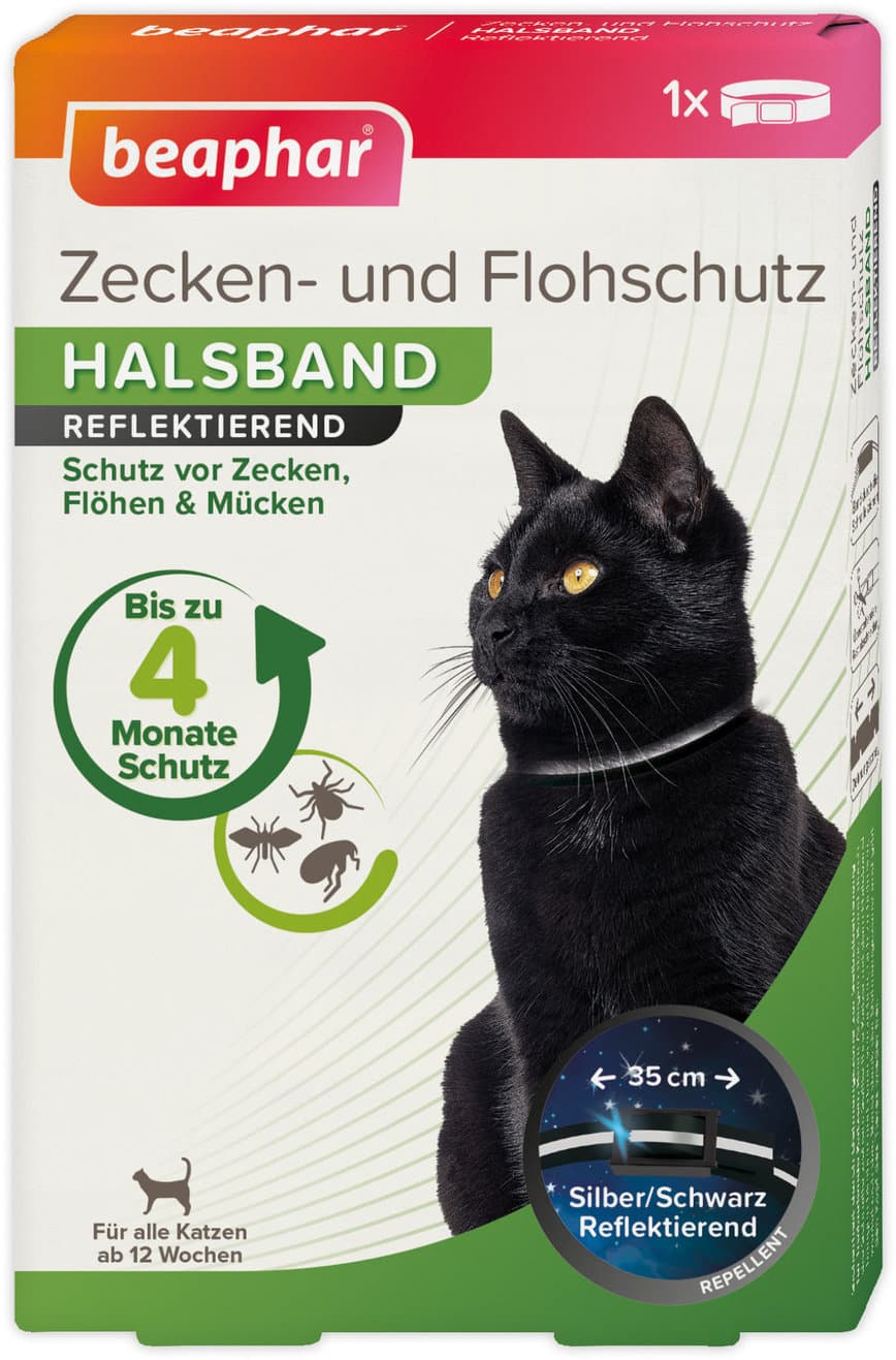 beaphar Katzenzubehör Zecken-& Flohschutz Halsband