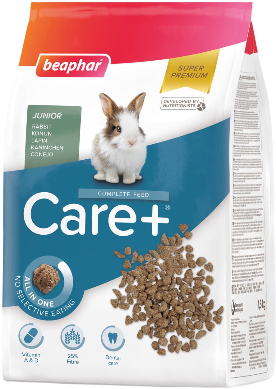 beaphar Nagertrockenfutter Care+ Kaninchen Junior
