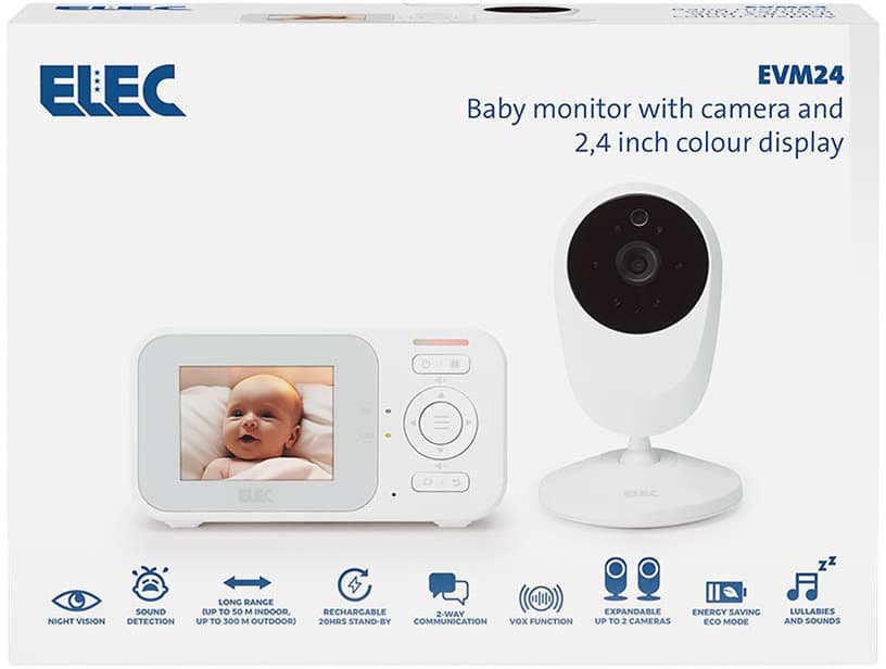 Alecto Elektronisches Babyphone mit Kamera EVM24