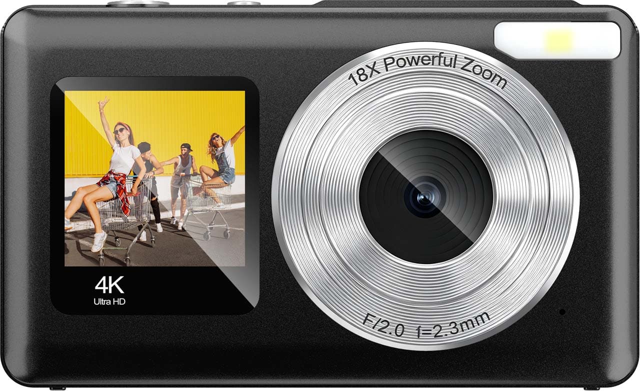 ENTERTAINME Digital Kamera + Frontdisplay schwarz