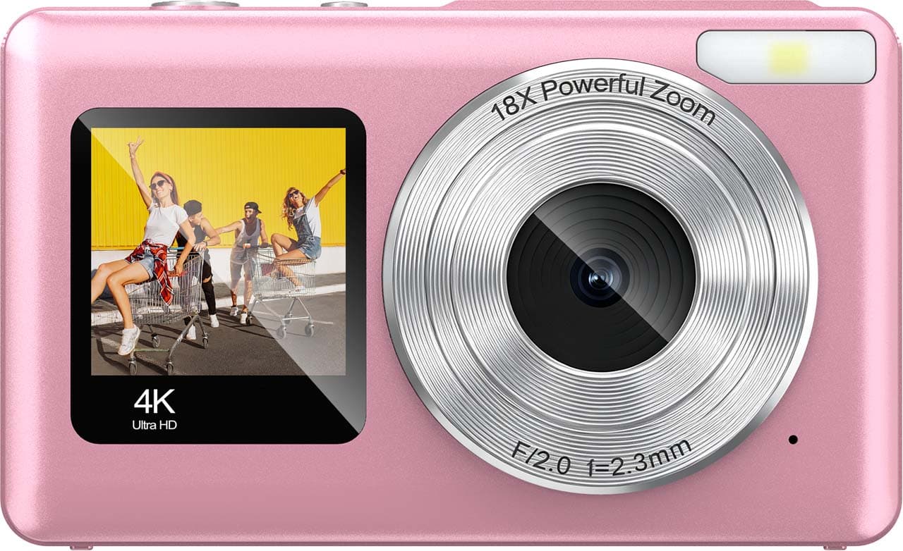 ENTERTAINME Digital Kamera + Frontdisplay pink