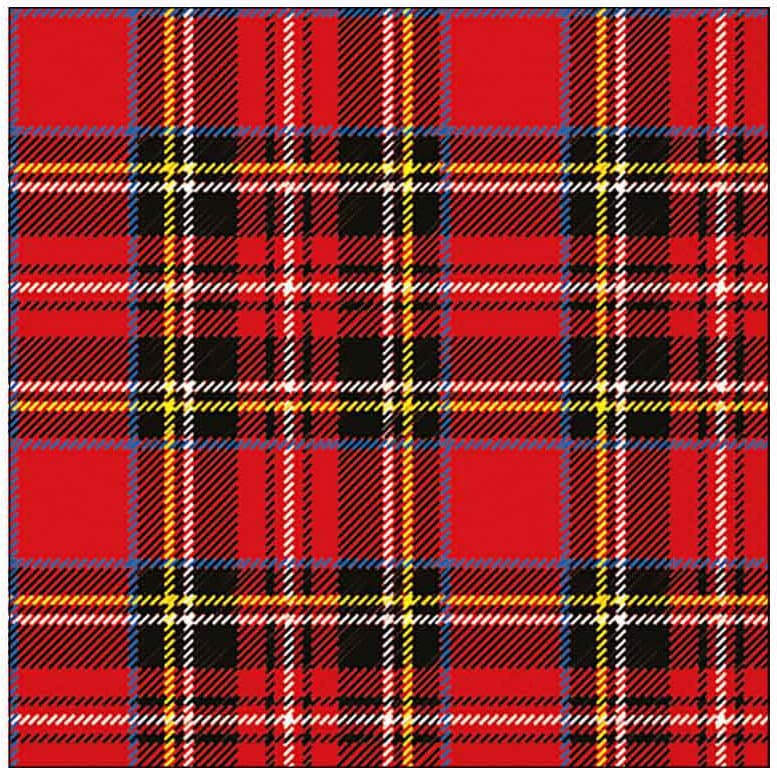 Ambiente Servietten Scottish 25x25cm