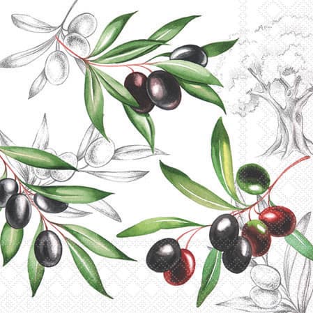 Ambiente Servietten Olives 25x25cm