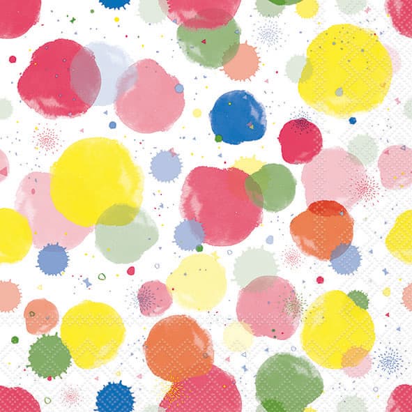 Bella Casa Servietten Splash Dots 33x33cm