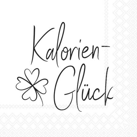 Ambiente Servietten Kalorienglück 25x25cm