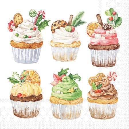 Bella Casa Servietten Sweet Christmas 25x25cm