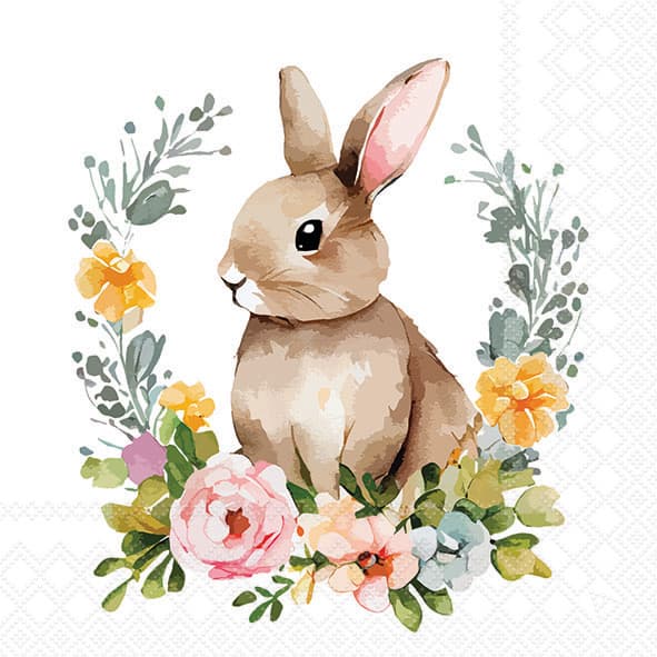 Ambiente Servietten Cute Easter Rabbit 33x33cm
